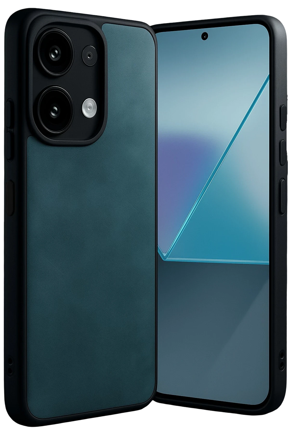Newface Xiaomi Redmi Note 13 Pro 4G Kılıf Aras Deri Kapak - Koyu Yeşil