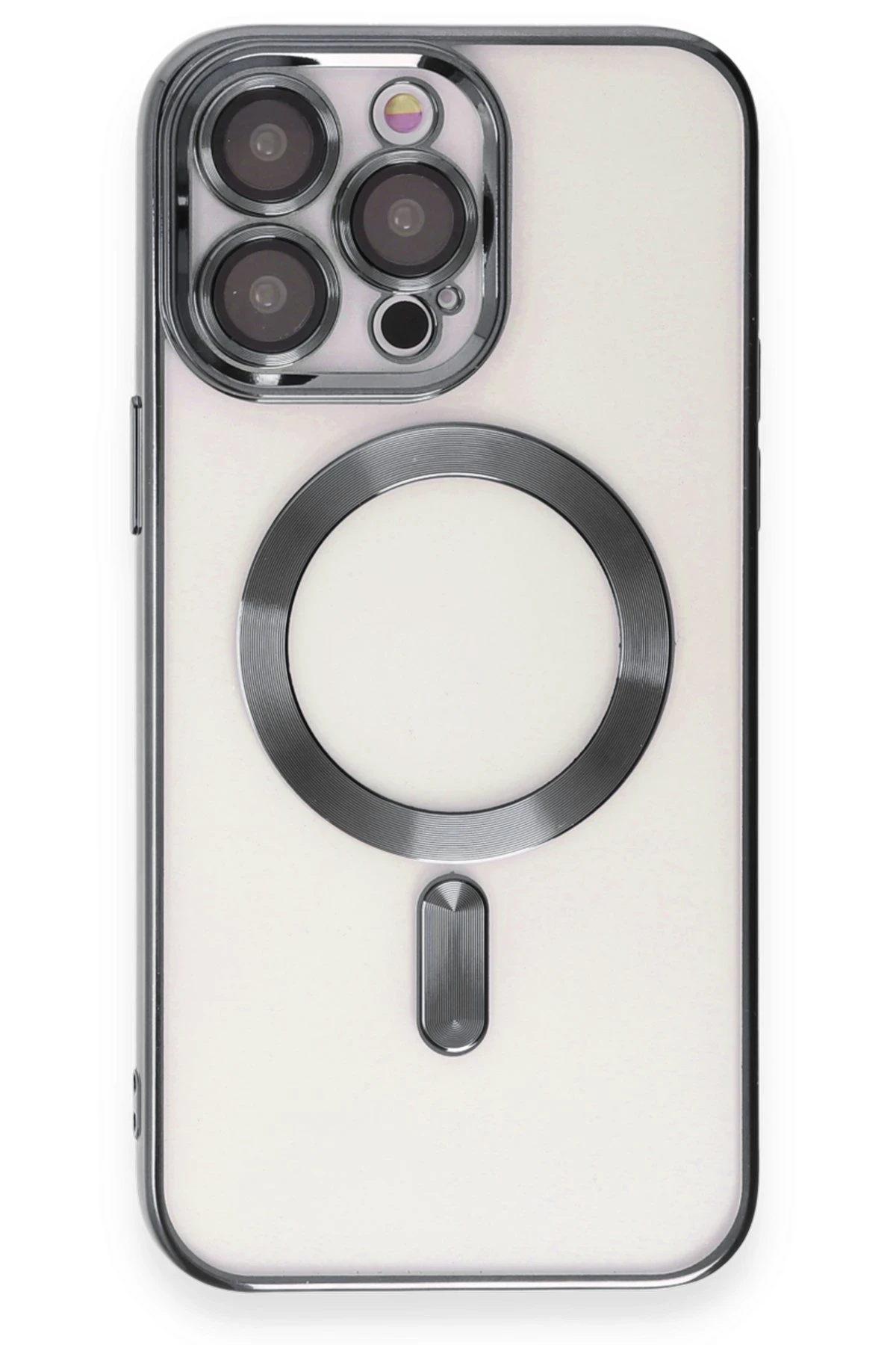 Newface iPhone 15 Pro Max Kılıf Kross Magneticsafe Kapak - Titan Gri