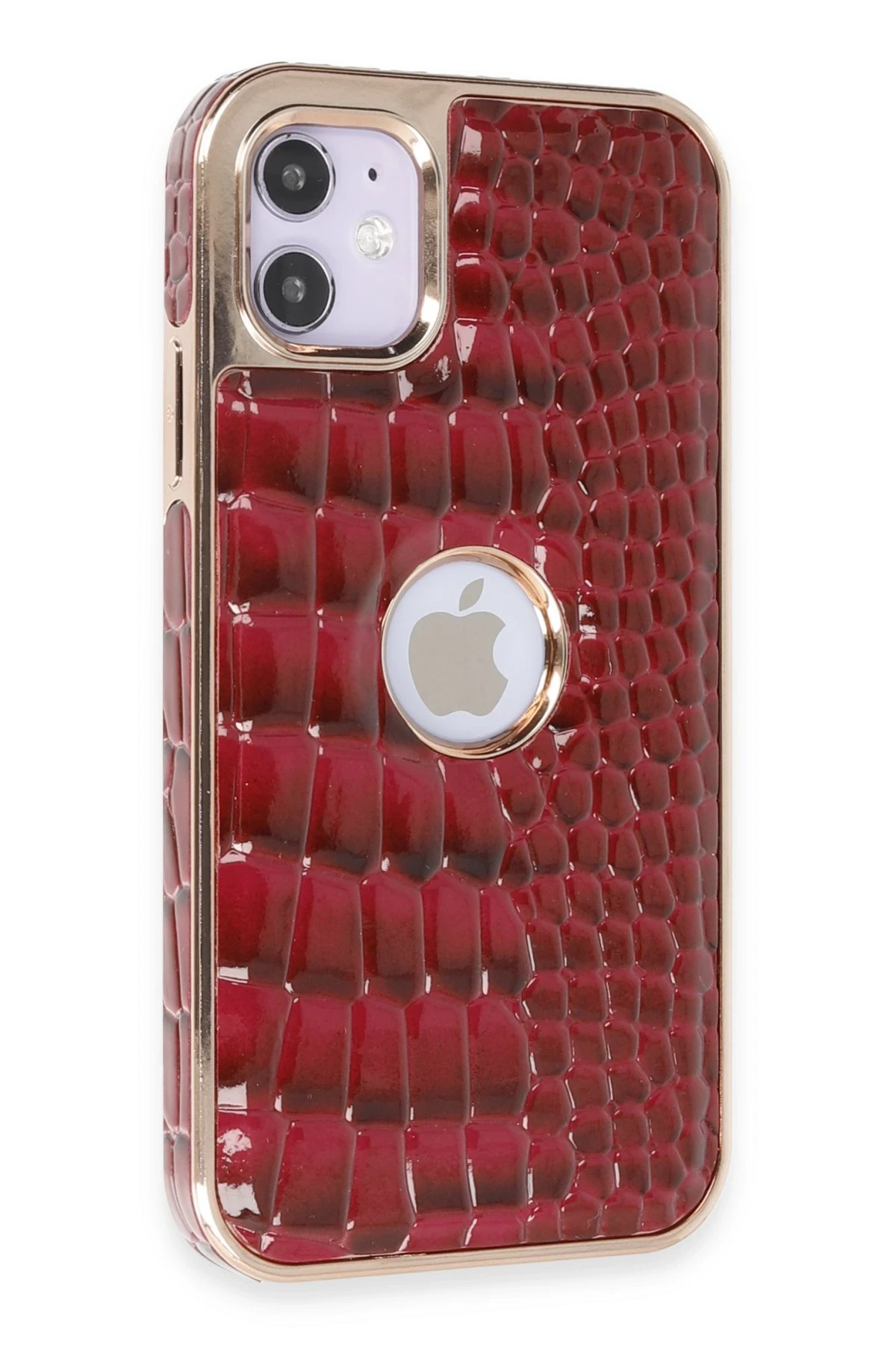 Newface iPhone 11 Kılıf Snake Kapak - Bordo