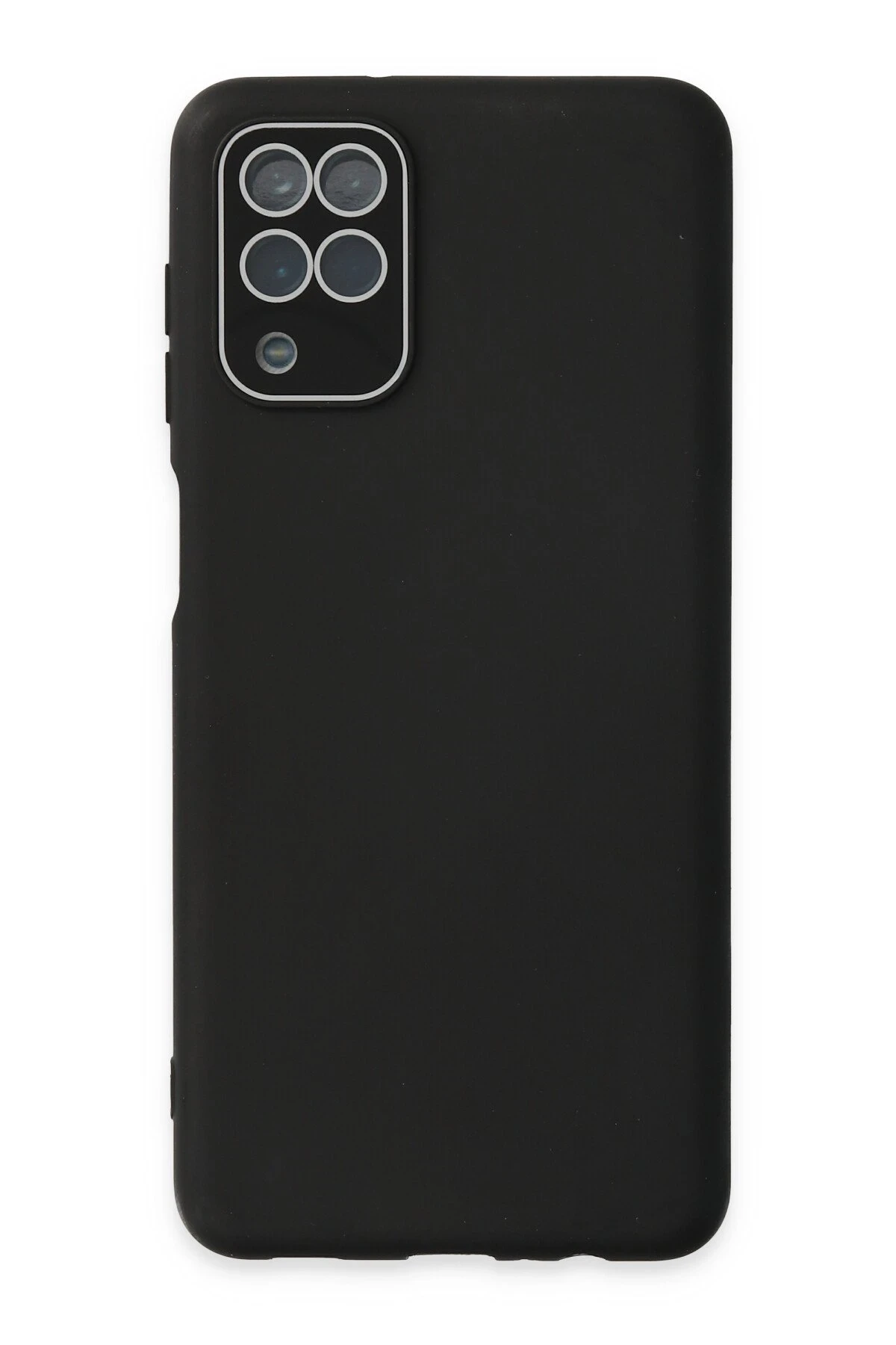 Newface Samsung Galaxy A22 Kılıf Lansman Glass Kapak - Siyah