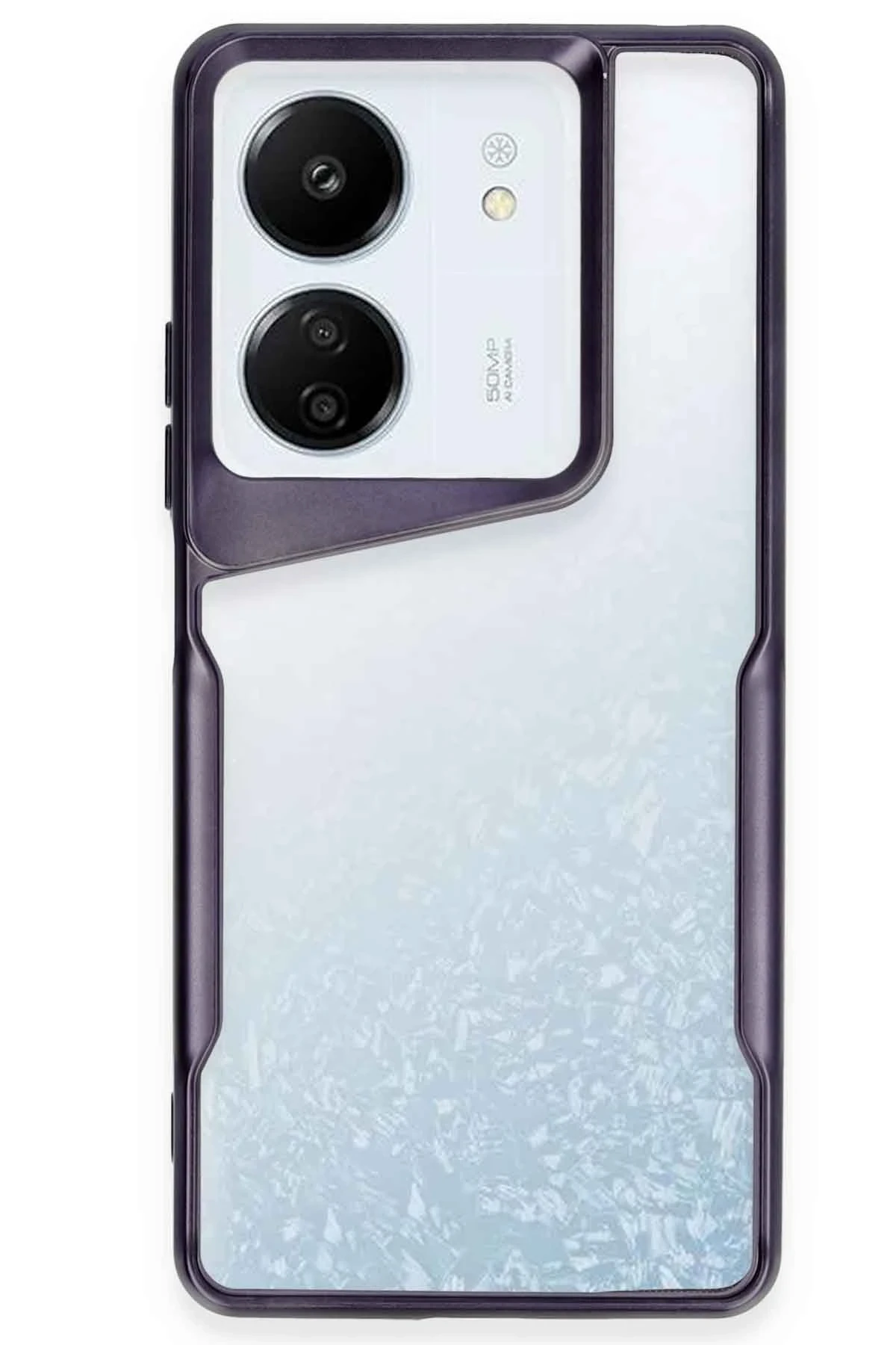 Newface Xiaomi Redmi 13C Kılıf Boyi Silikon Kapak - Derin Mor