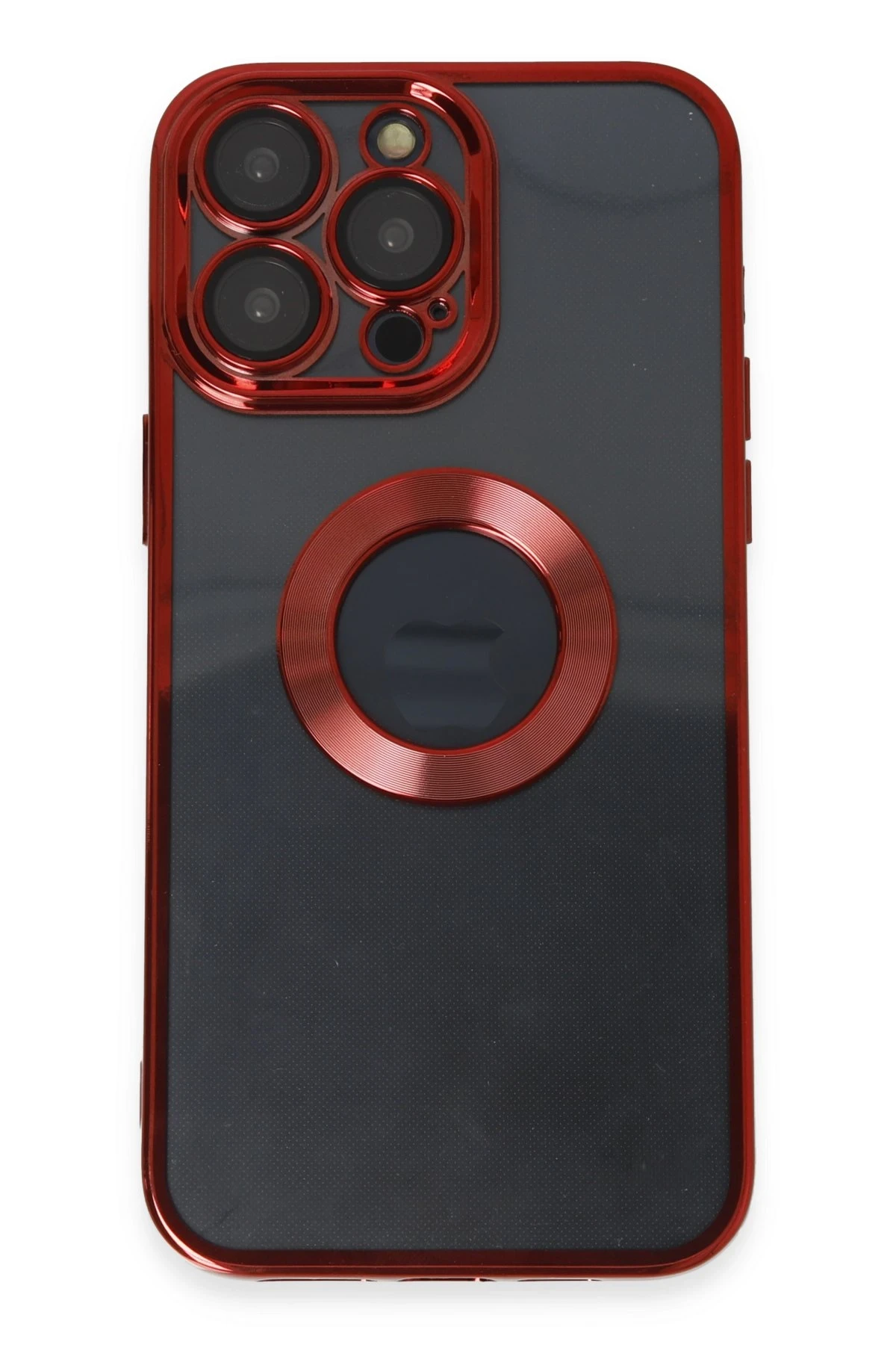 Newface iPhone 14 Pro Kılıf Slot Silikon - Kırmızı