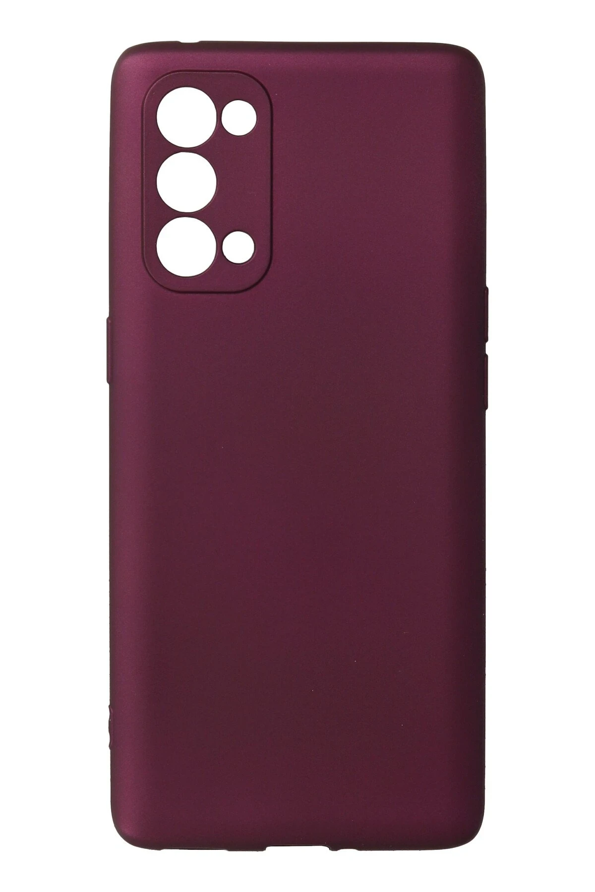 Newface Oppo Reno 5 Kılıf First Silikon - Mürdüm