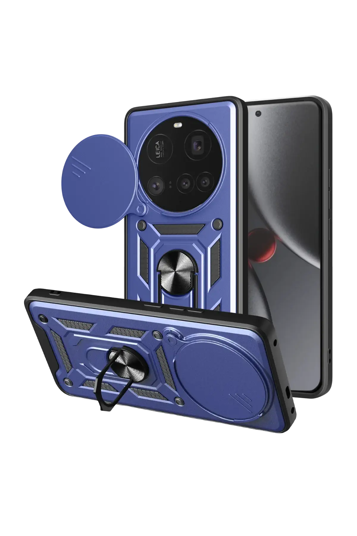 Newface Xiaomi Mi 15 Ultra Kılıf Pars Lens Yüzüklü Silikon - Lacivert