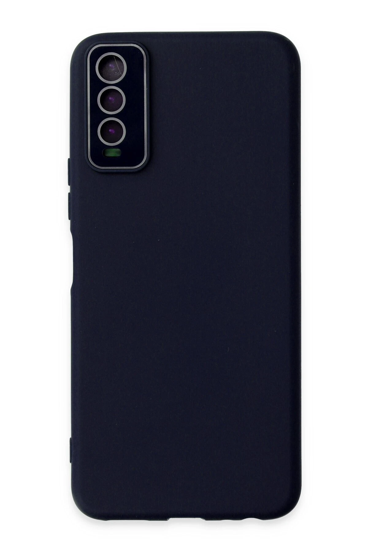 Newface Vivo Y11S Kılıf Lansman Glass Kapak - Lacivert