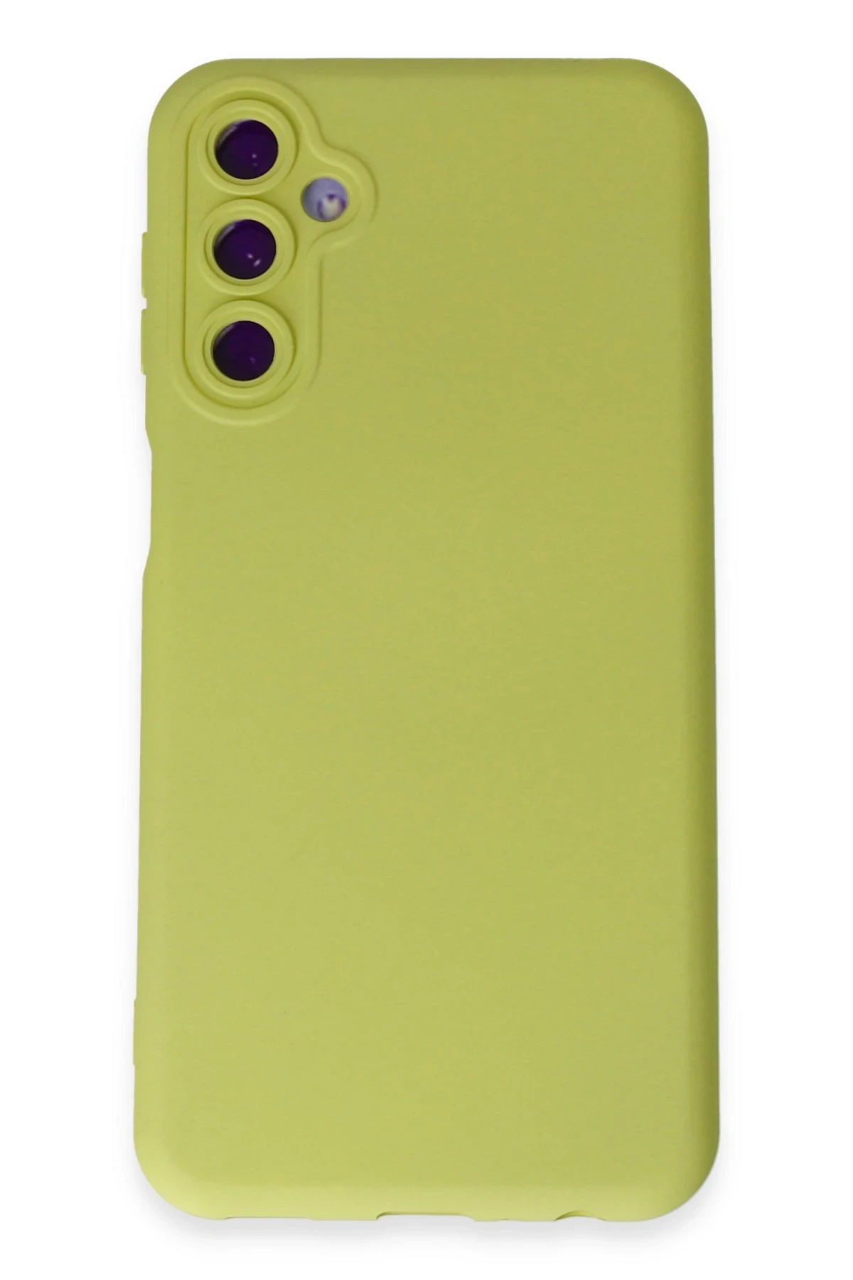 Newface Samsung Galaxy M14 5G Kılıf Nano içi Kadife Silikon - Sarı
