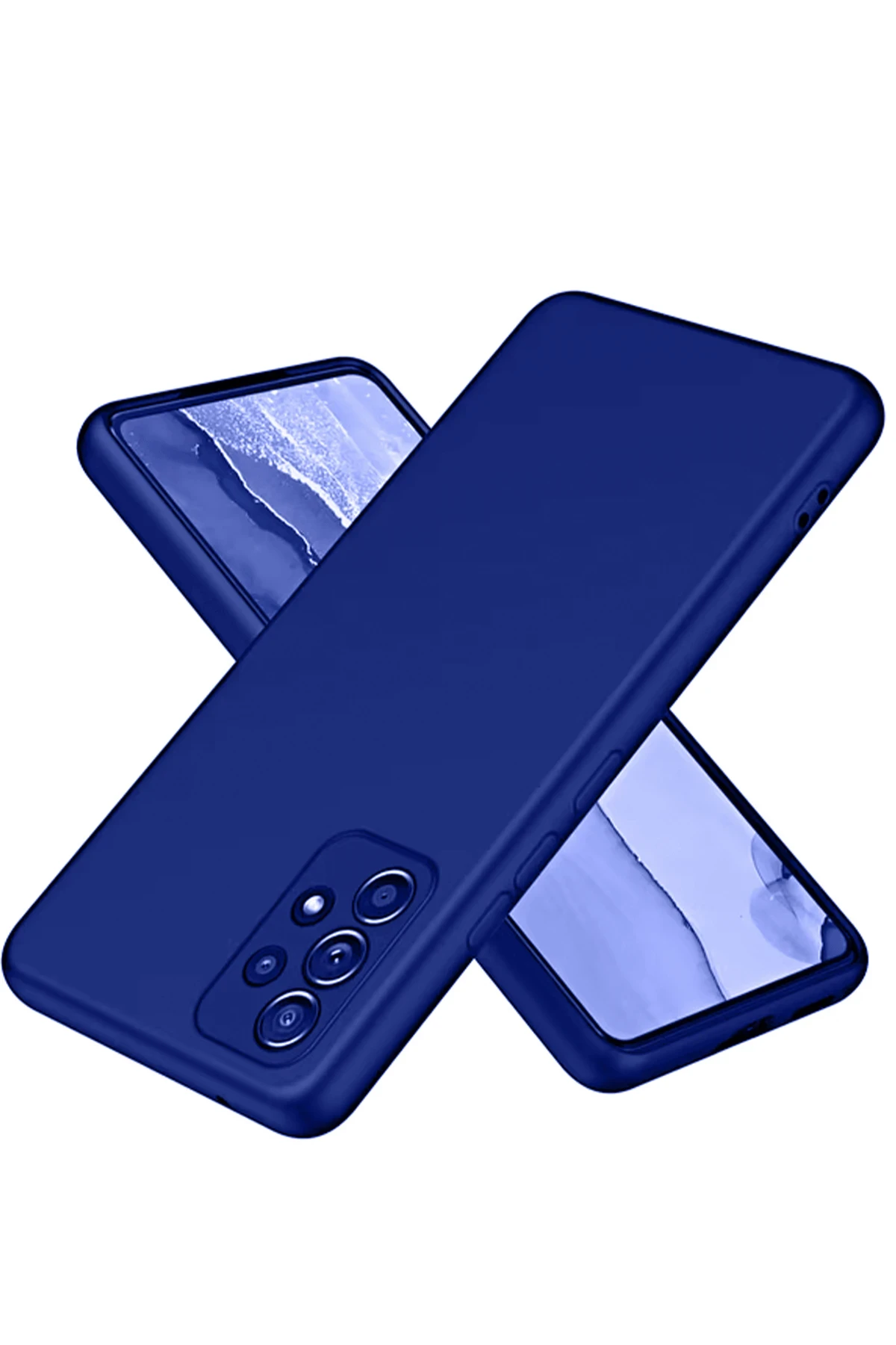 Newface Samsung Galaxy A32 Kılıf First Silikon - Lacivert