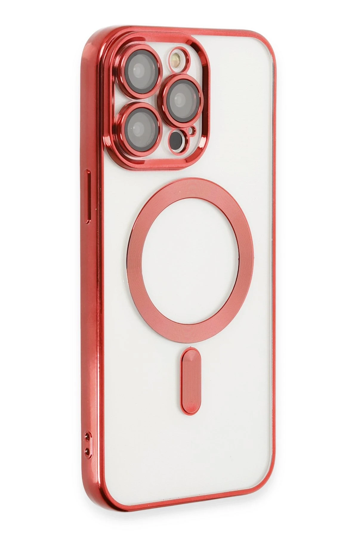 Newface iPhone 13 Pro Max Kılıf Kross Magneticsafe Kapak - Kırmızı