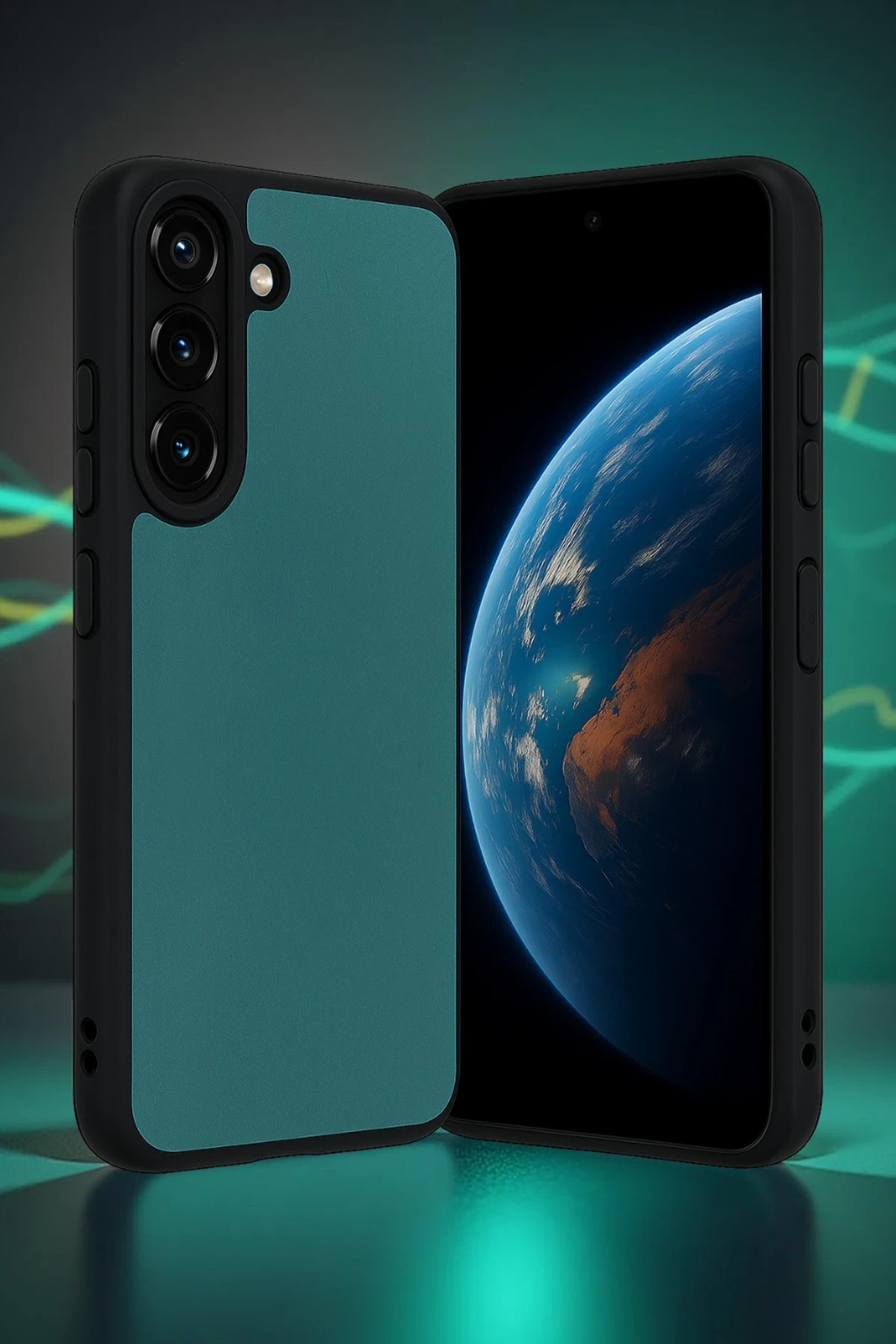Newface Samsung Galaxy A36 Kılıf Aras Deri Kapak - Pudra