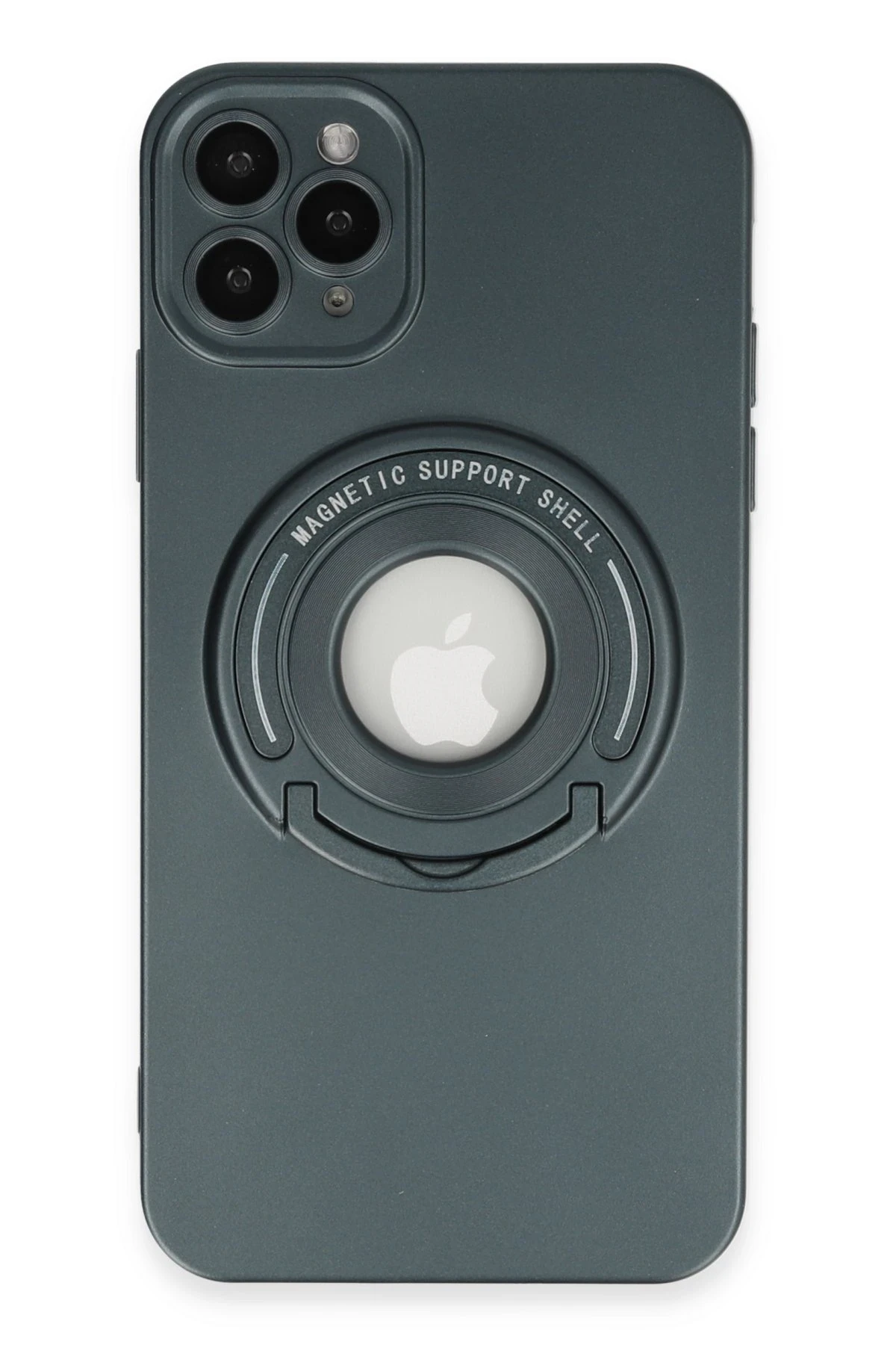 Newface iPhone 12 Pro Max Kılıf Lukka Magneticsafe Kapak - Koyu Yeşil