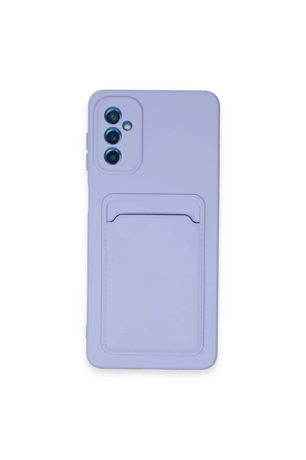 Newface Samsung Galaxy A14 4G Kılıf Kelvin Kartvizitli Silikon - Lila