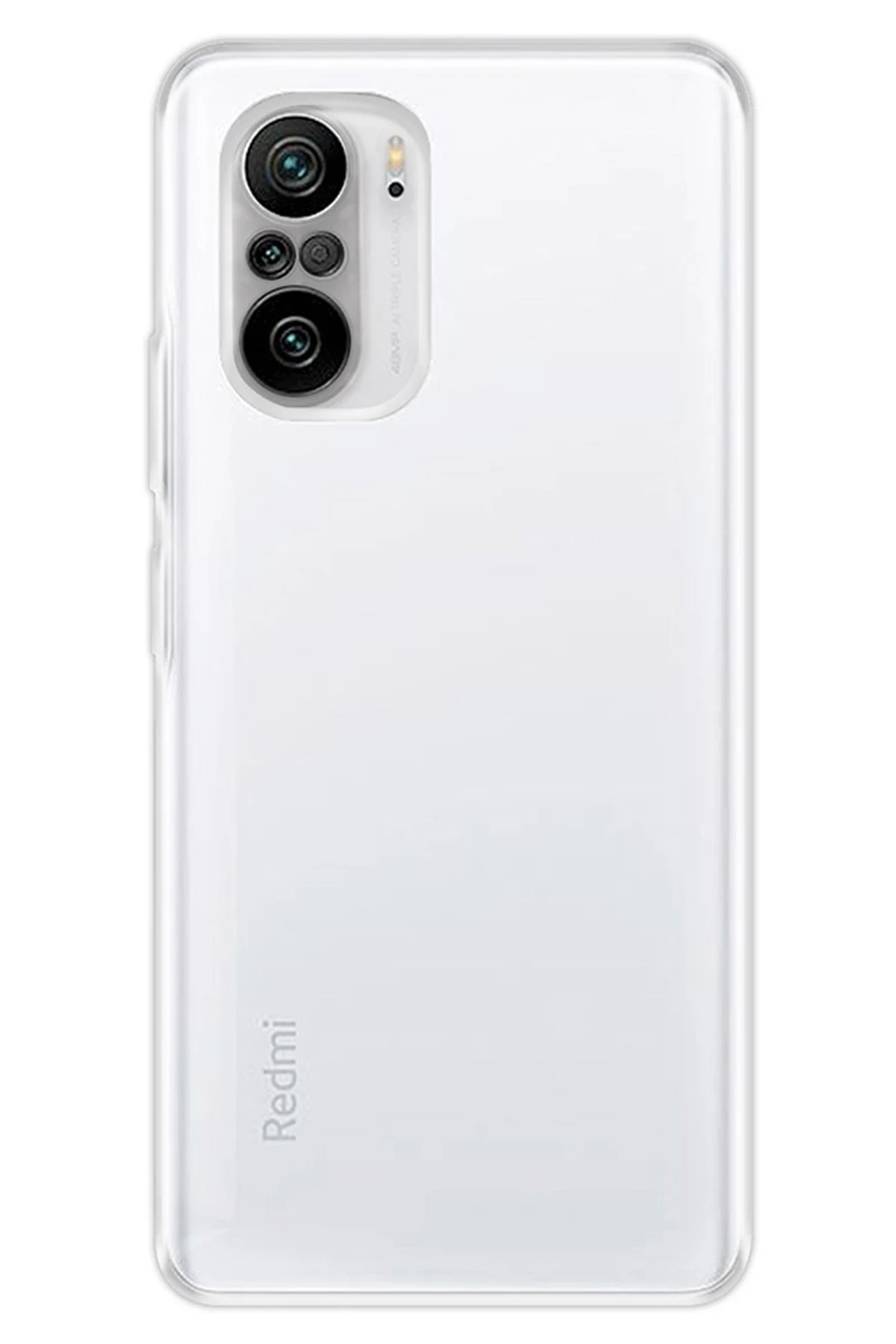 Newface Xiaomi Poco F3 Kılıf Deluxe 2mm Şeffaf Silikon - Şeffaf