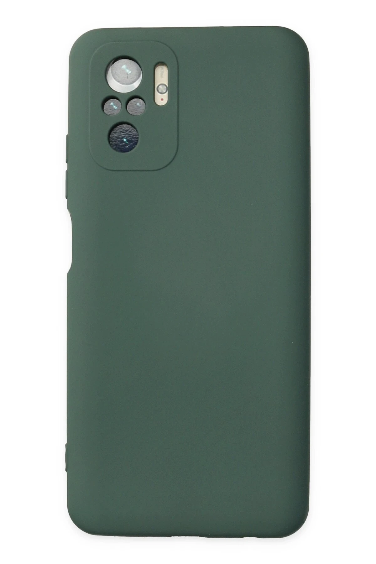 Newface Xiaomi Poco M5s Kılıf Nano içi Kadife Silikon - Koyu Yeşil