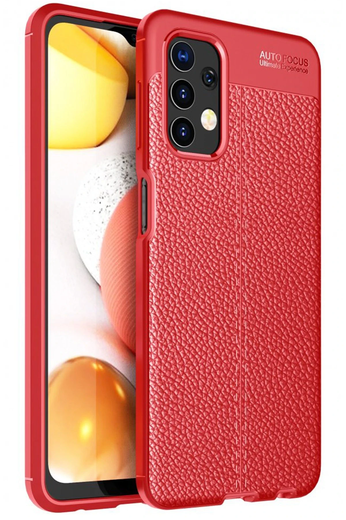 Newface Samsung Galaxy A32 5G Kılıf Auto Focus Kapak - Kırmızı