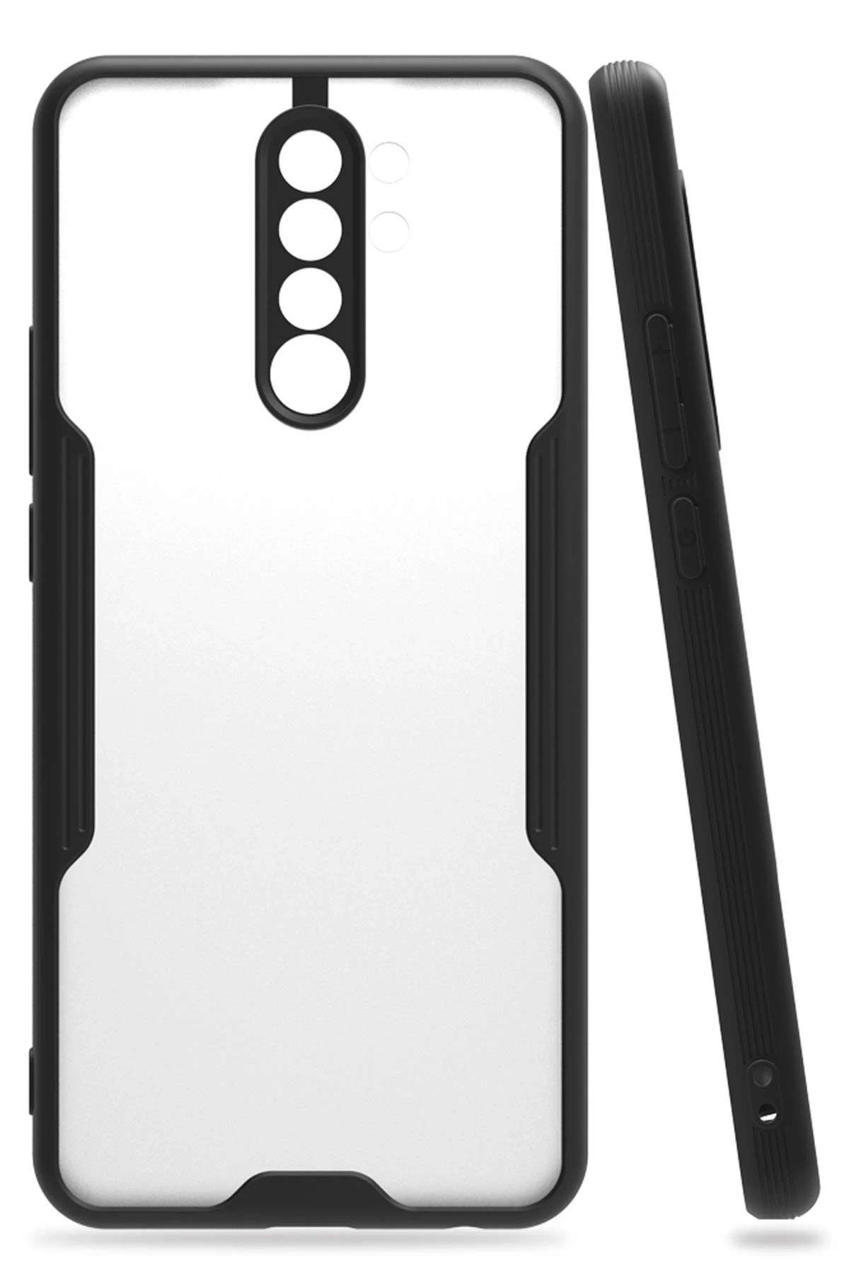 Newface Xiaomi Redmi 9 Kılıf Platin Silikon - Siyah