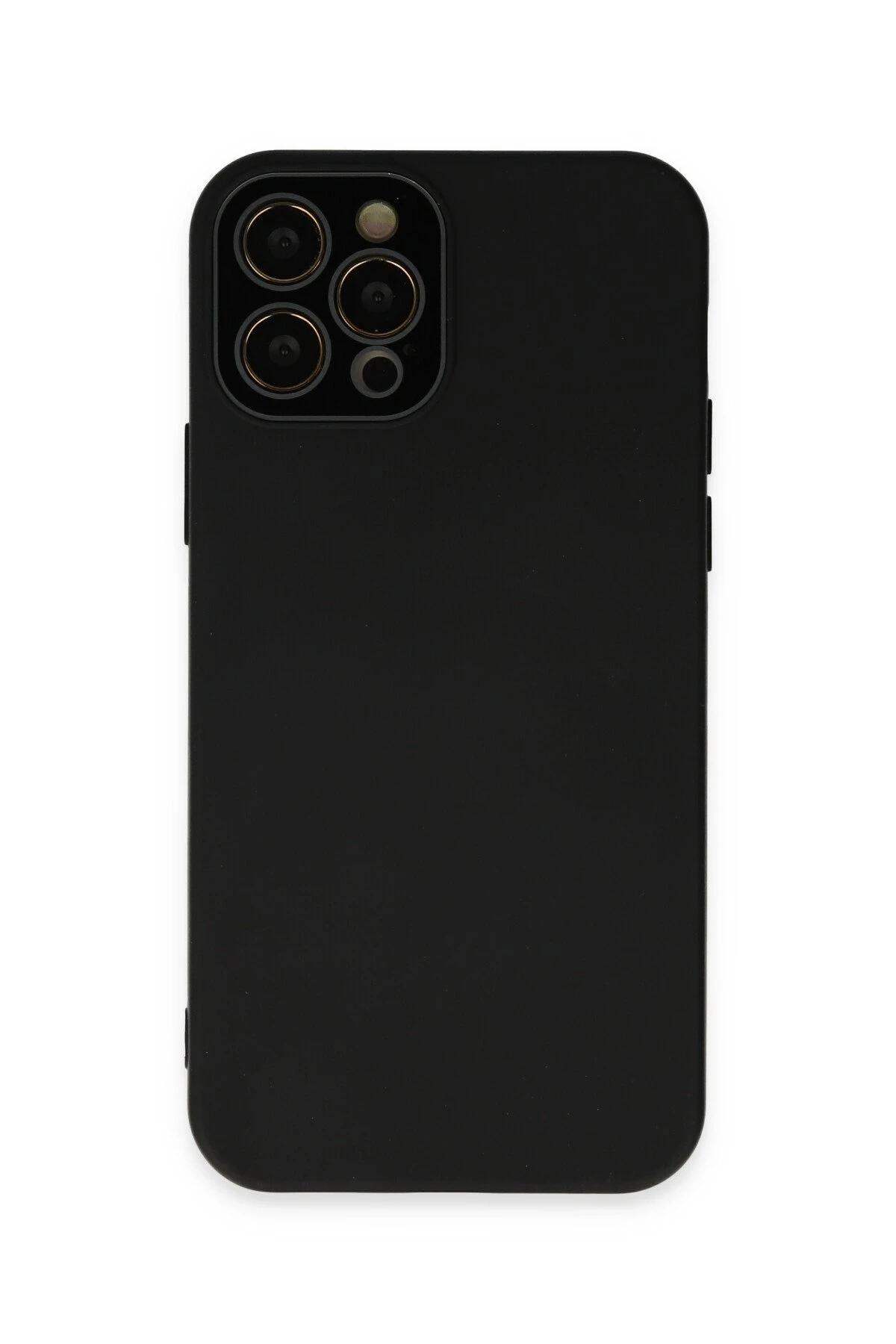 Newface iPhone 12 Pro Kılıf Lansman Glass Kapak - Siyah