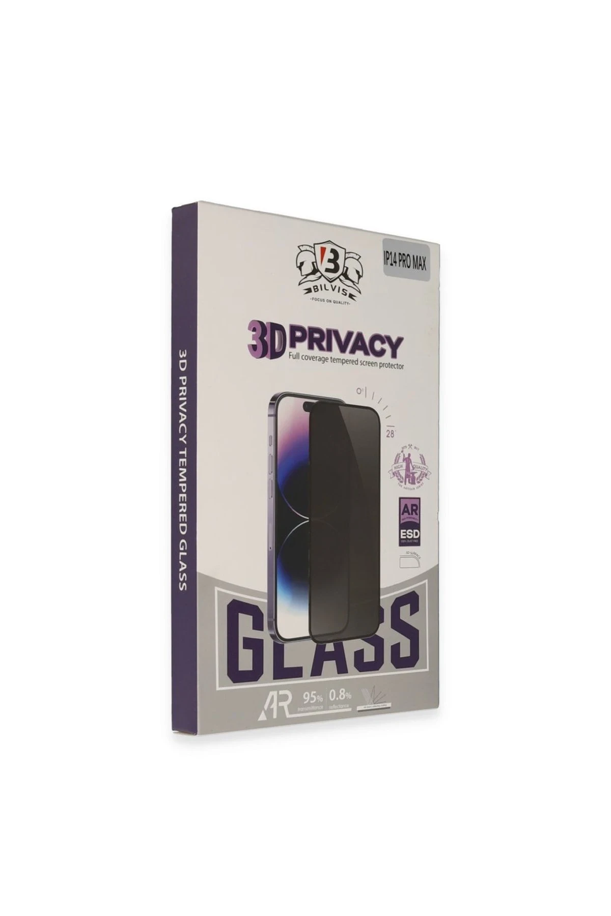 Newface iPhone 16 Plus Bilvis 3D Hayalet Cam Ekran Koruyucu