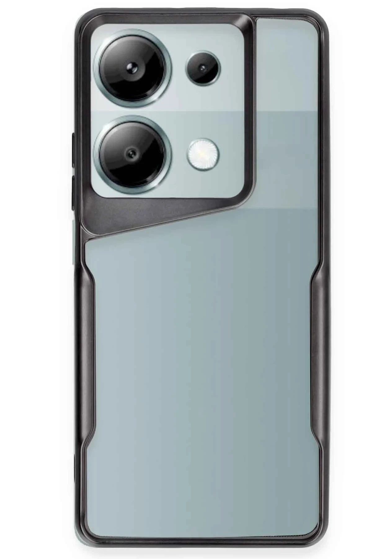 Newface Xiaomi Redmi Note 13 4G Kılıf Boyi Silikon Kapak - Siyah