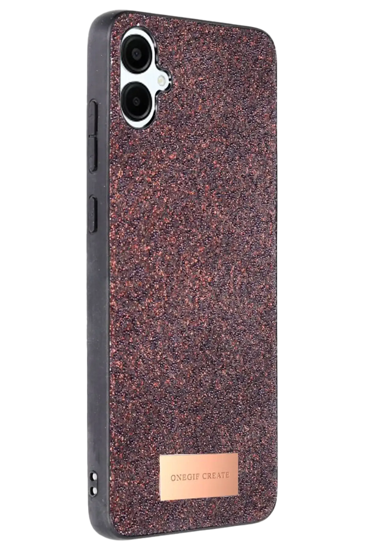 Onegif Samsung Galaxy A06 Bright Simli Kapak - Derin Mor