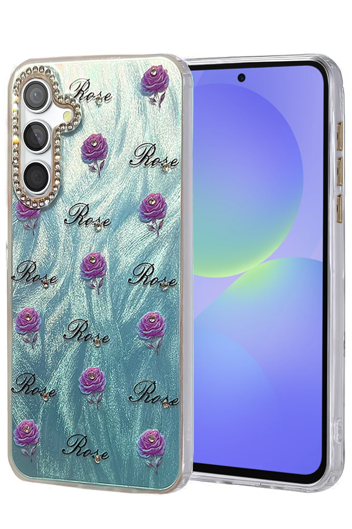 Newface Samsung Galaxy A36 Kılıf Blade Aynalı Desenli Kapak - Desen 9