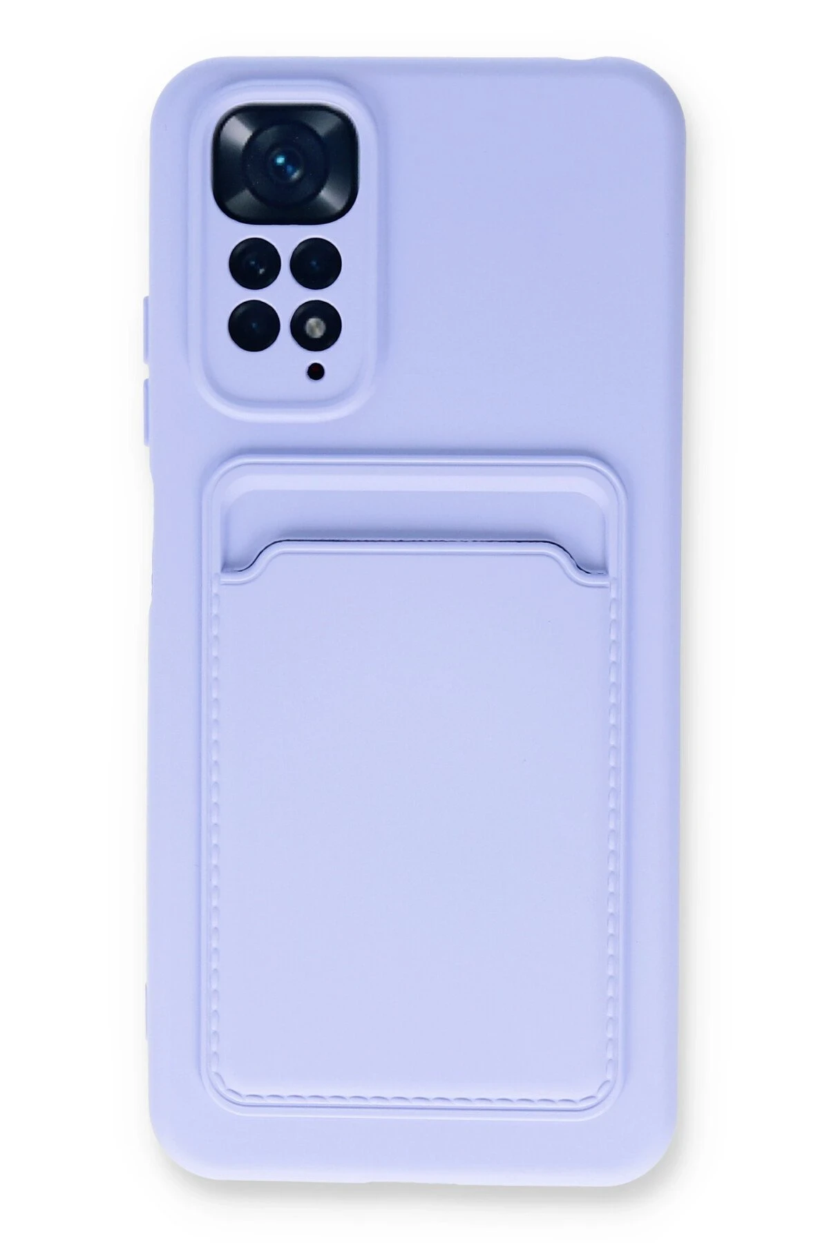 Newface Xiaomi Redmi Note 11S Kılıf Kelvin Kartvizitli Silikon - Lila