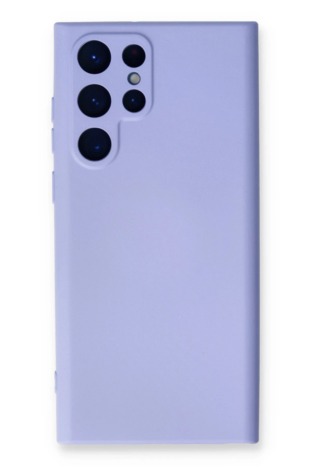 Newface Samsung Galaxy S22 Ultra Kılıf Nano içi Kadife Silikon - Lila