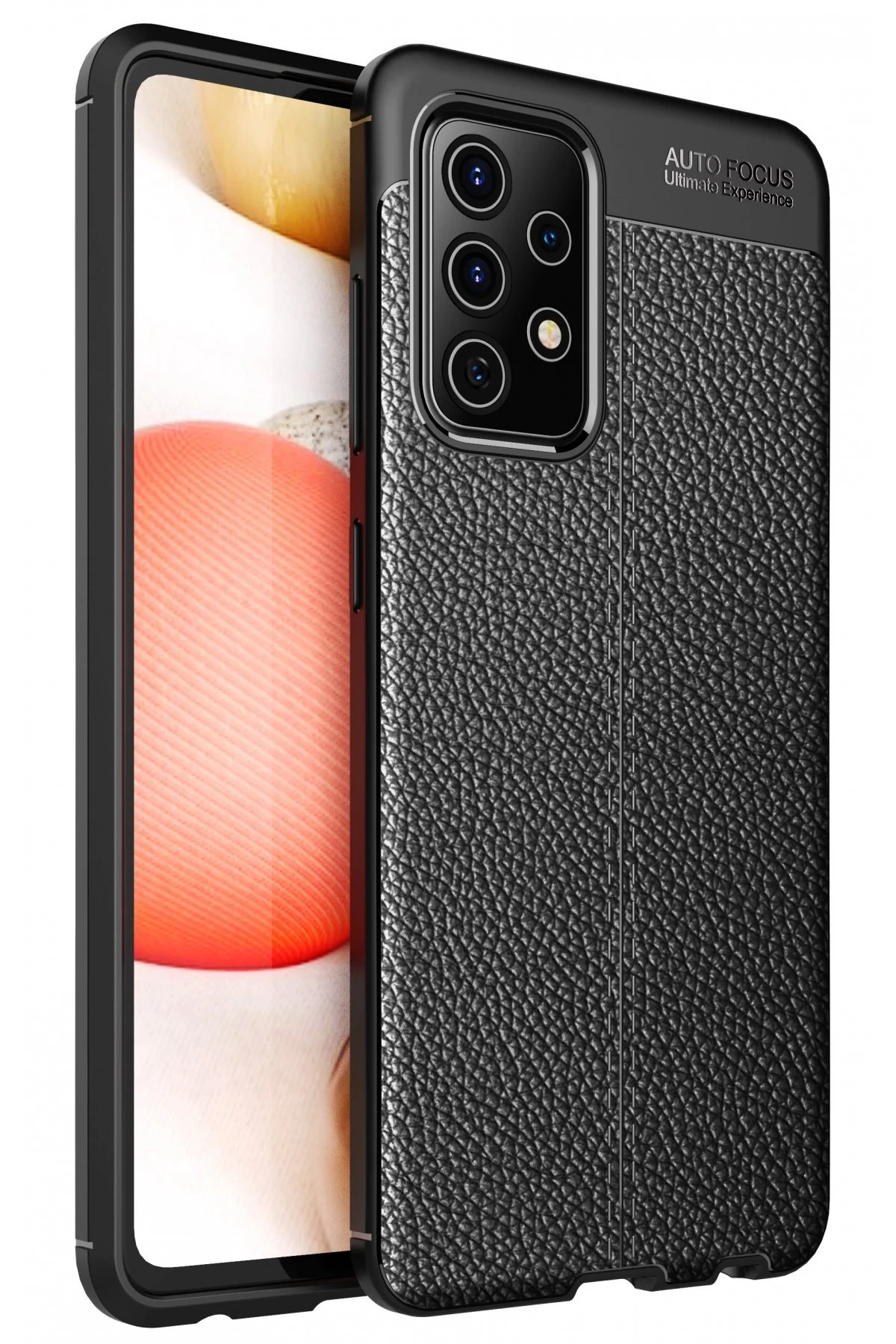 Newface Samsung Galaxy A72 Kılıf Auto Focus Kapak - Siyah