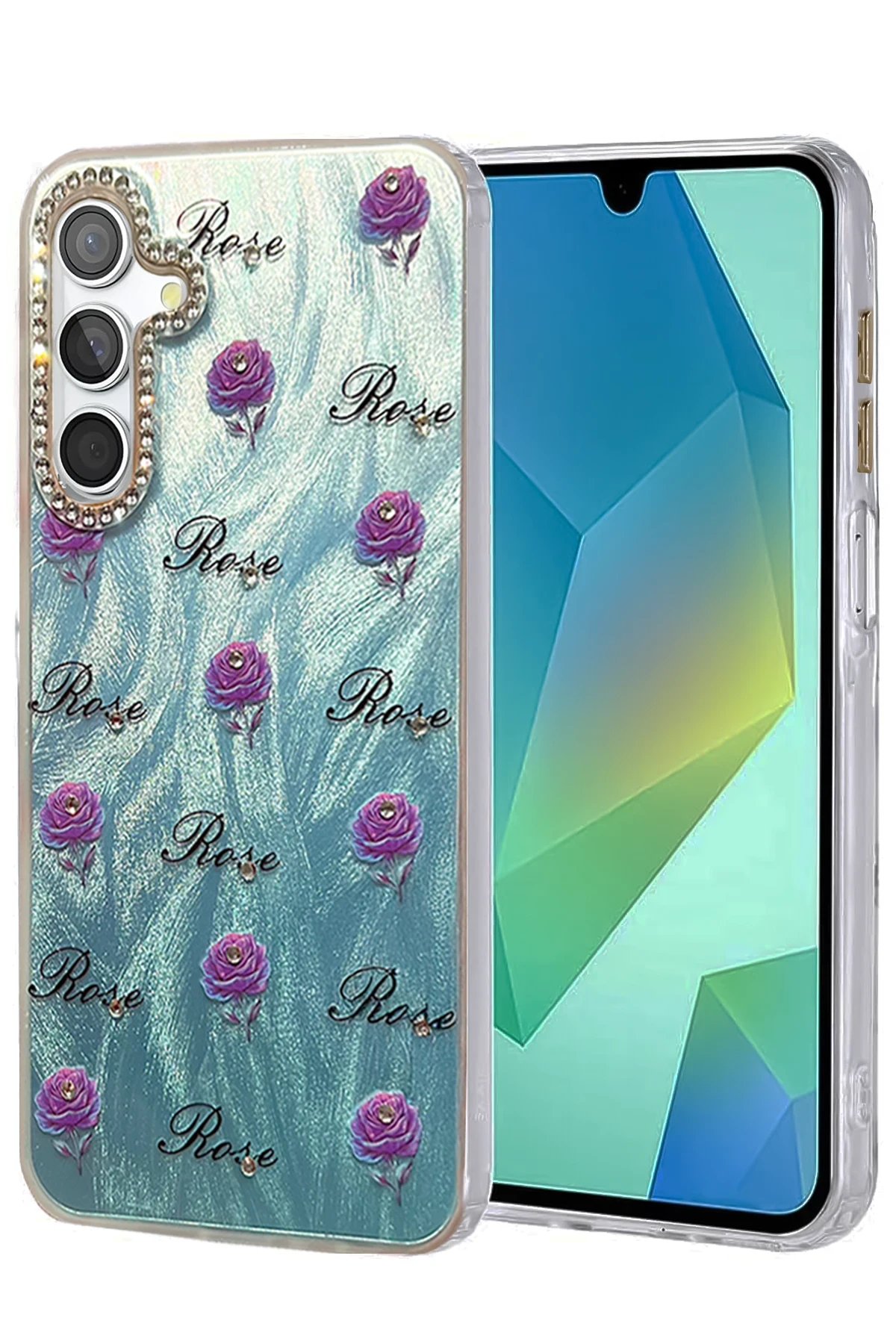 Newface Samsung Galaxy A55 5G Kılıf Blade Aynalı Desenli Kapak - Desen 9