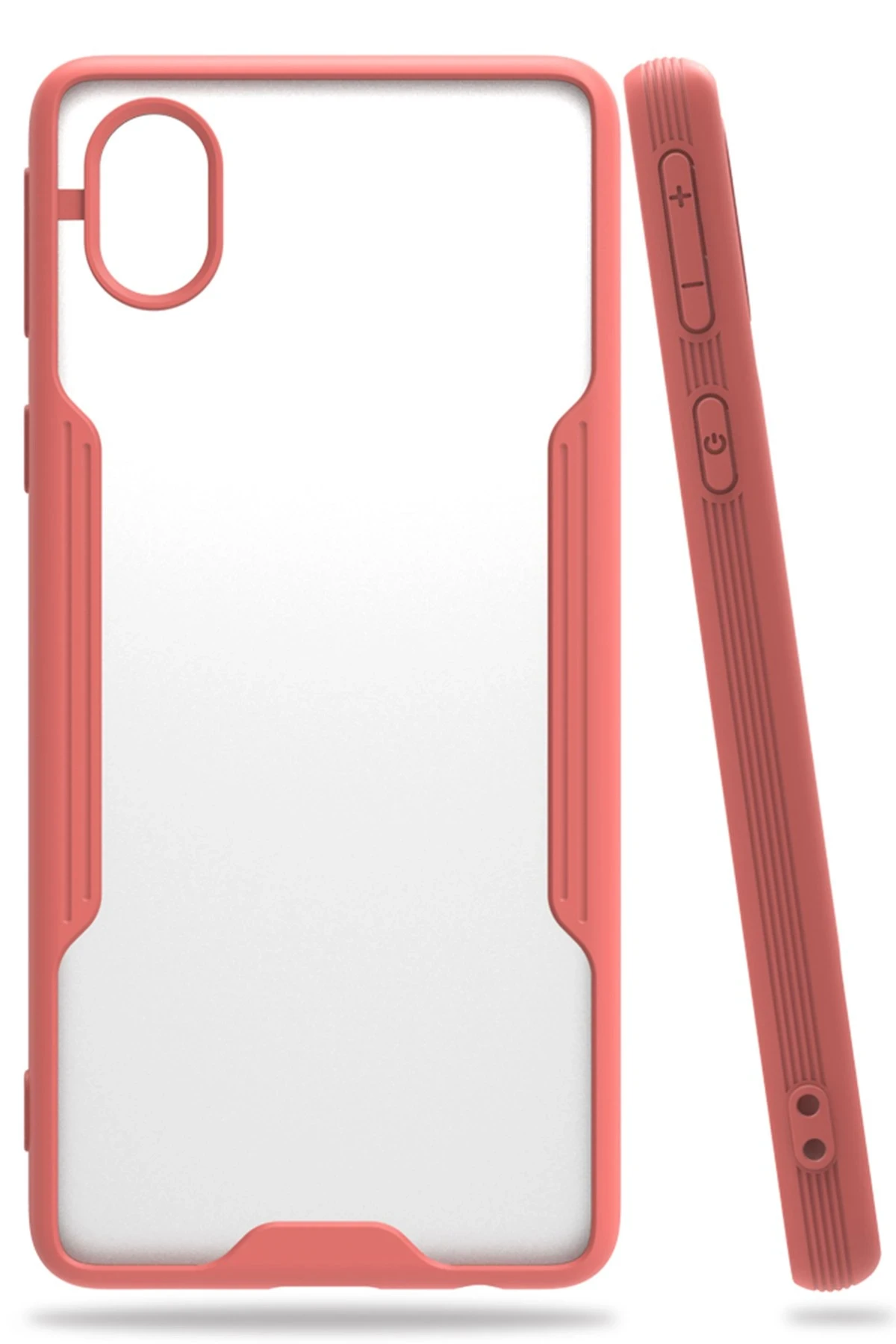 Newface Samsung Galaxy A01 Core Kılıf Platin Silikon - Pembe