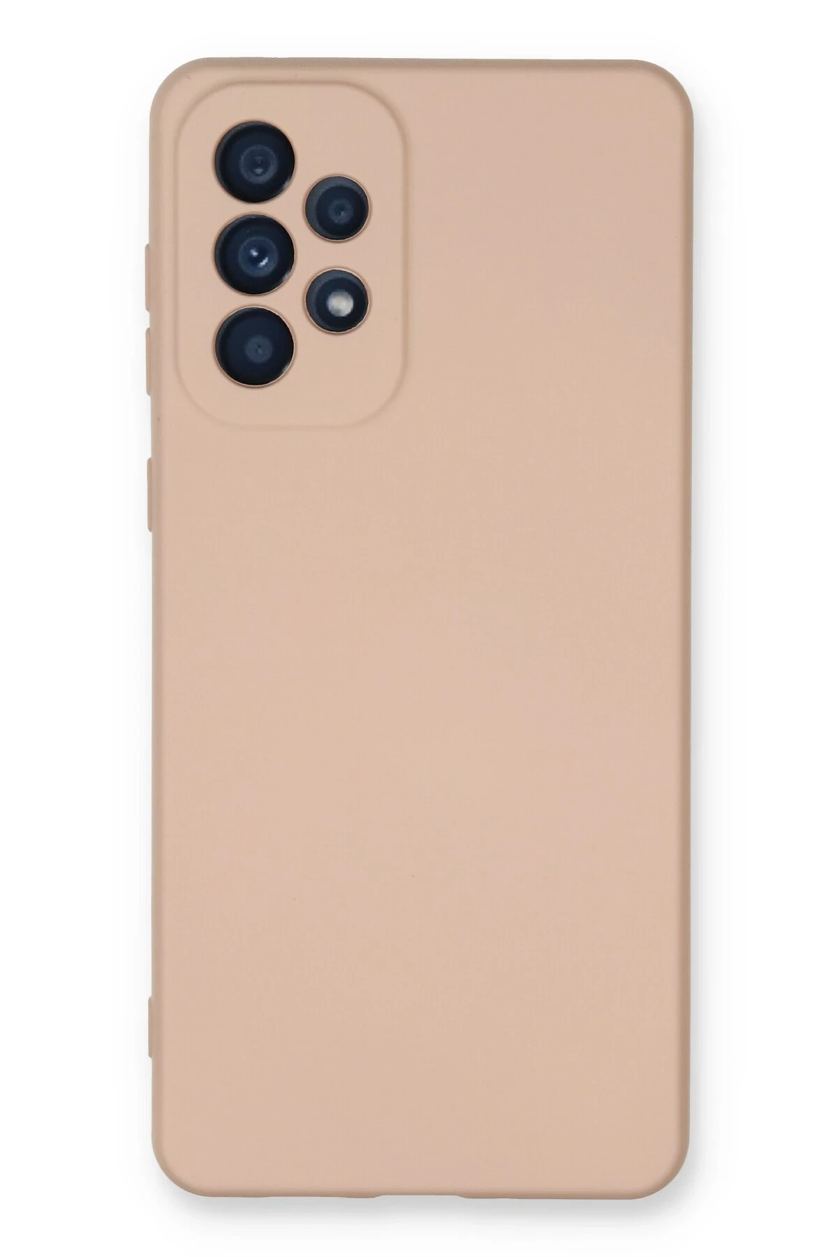 Newface Samsung Galaxy A53 5G Kılıf Nano içi Kadife Silikon - Pudra