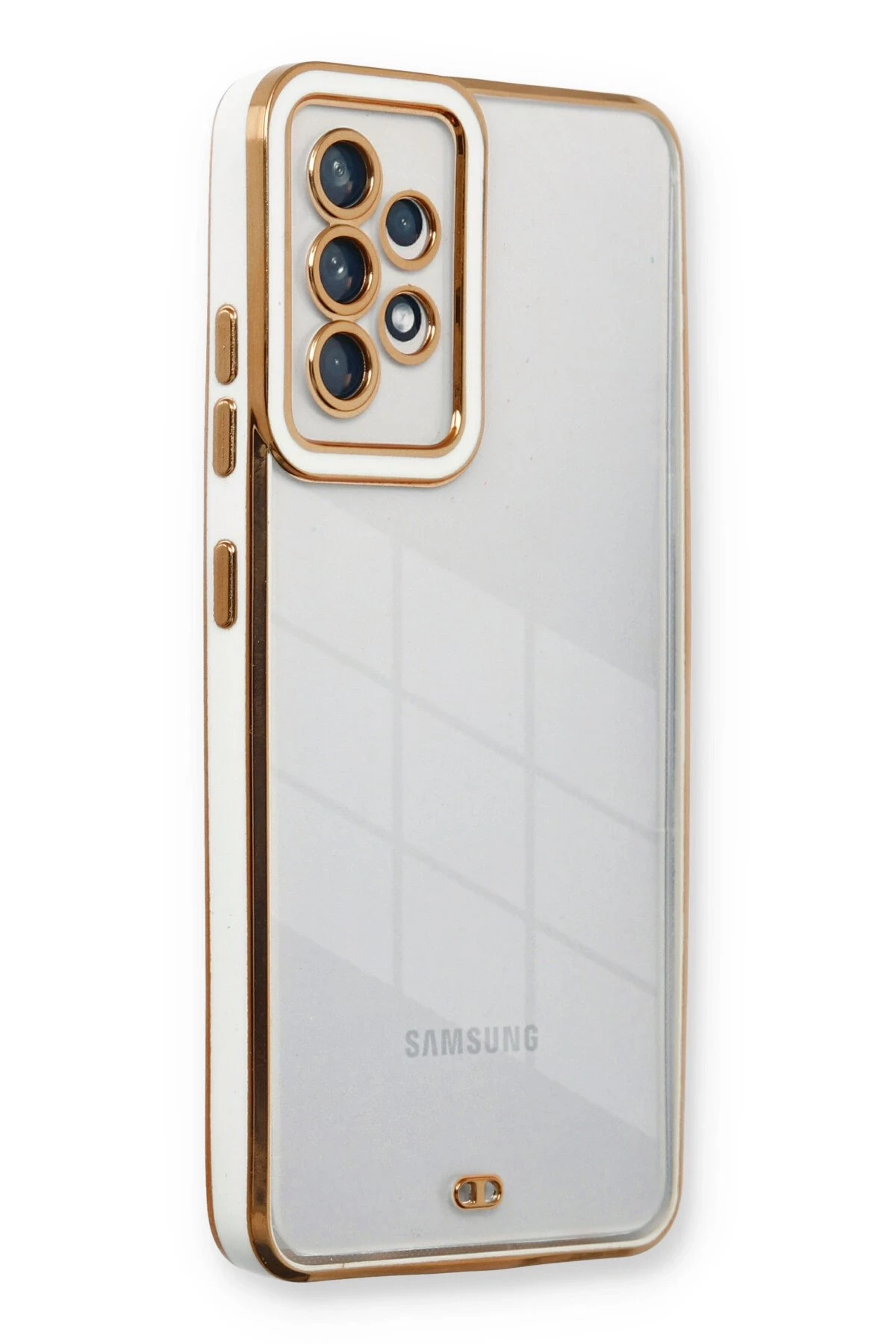 Newface Samsung Galaxy A13 4G Kılıf Liva Lens Silikon - Beyaz