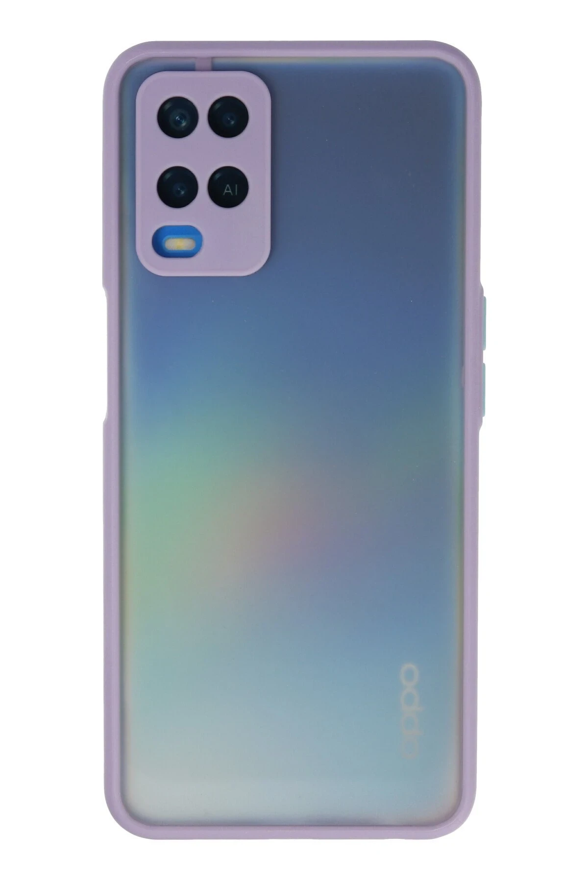 Newface Oppo A54 4G Kılıf Montreal Silikon Kapak - Mor