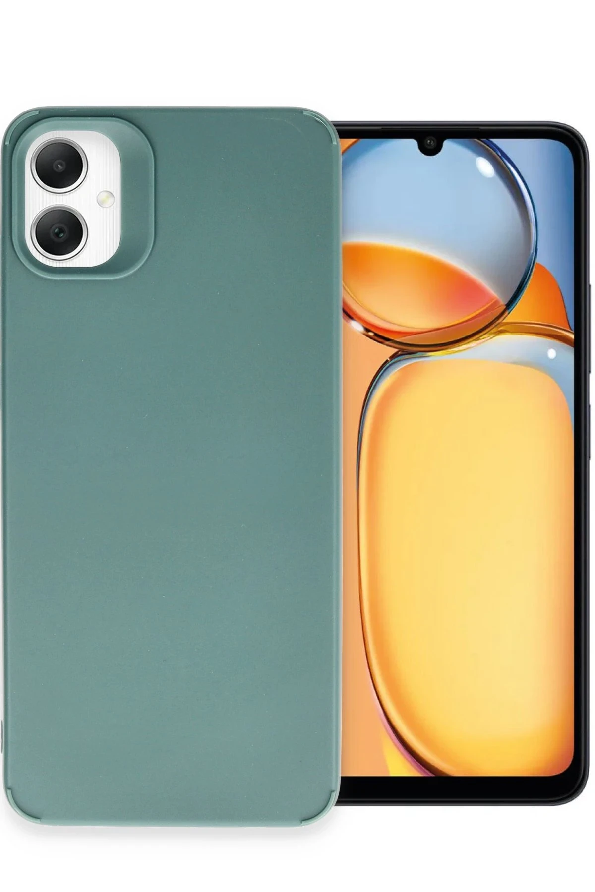 Newface Samsung Galaxy A05 Kılıf Petro Silikon - Koyu Yeşil