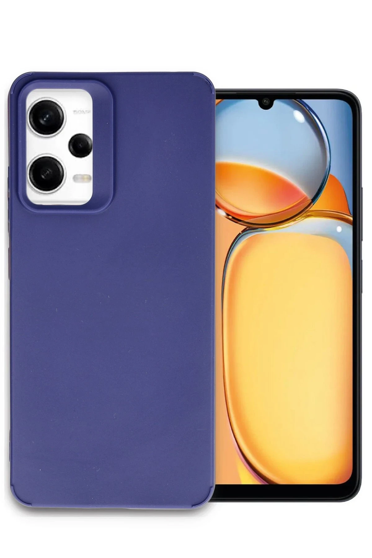 Newface Xiaomi Redmi Note 12 Pro 4G Kılıf Petro Silikon - Lacivert