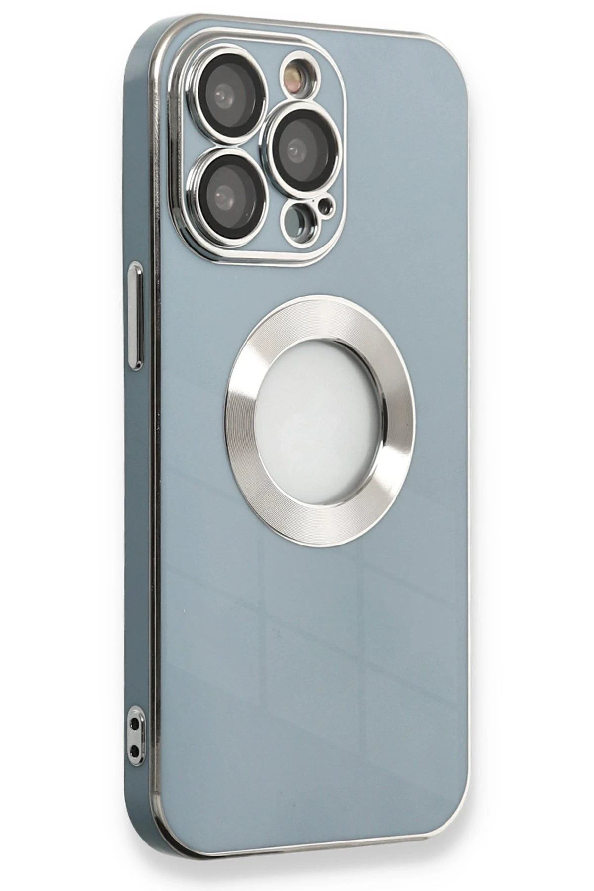 Newface iPhone 14 Pro Max Kılıf Store Silikon - Sierra Blue