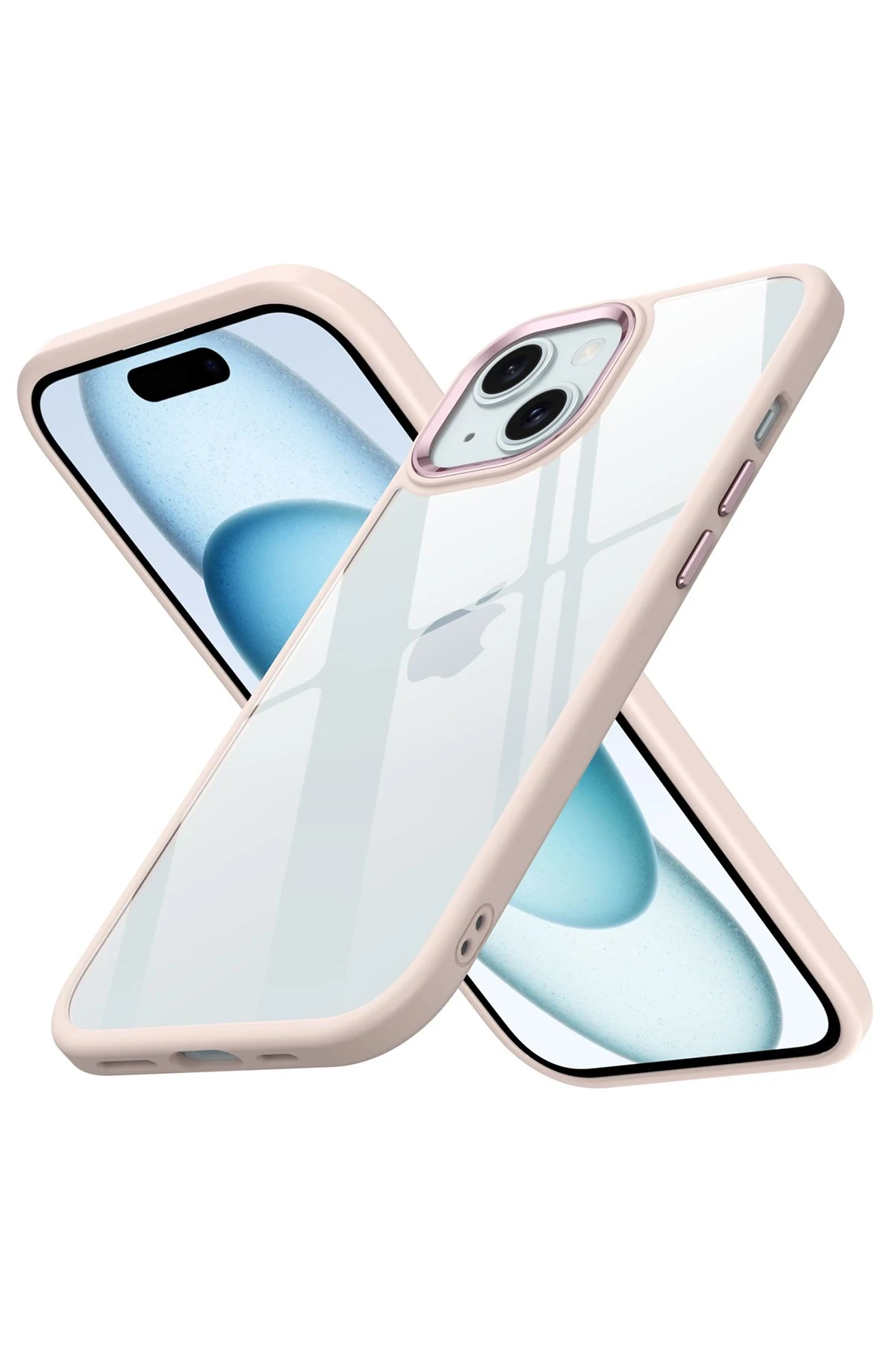 Newface iPhone 15 Kılıf Power Silikon - Rose