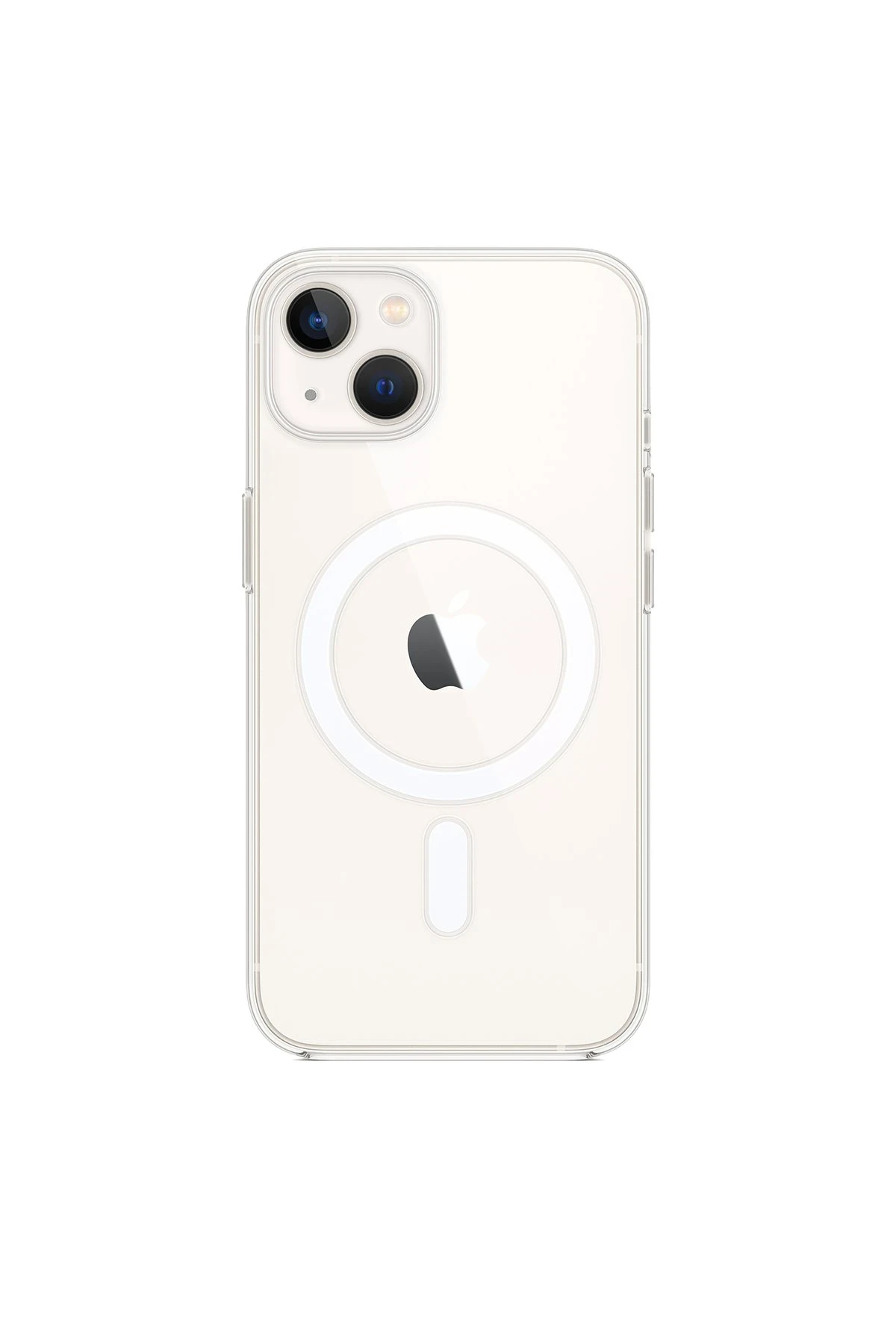Newface iPhone 13 Mini Kılıf Magneticsafe Şeffaf Silikon - Şeffaf