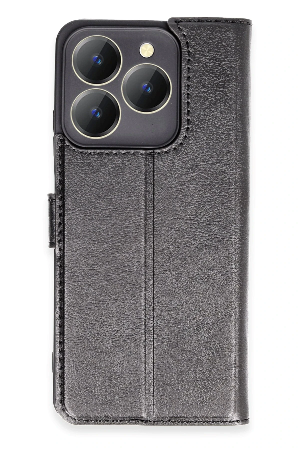 Newface Realme C63 Kılıf Trend S Plus Kapaklı Kılıf - Siyah