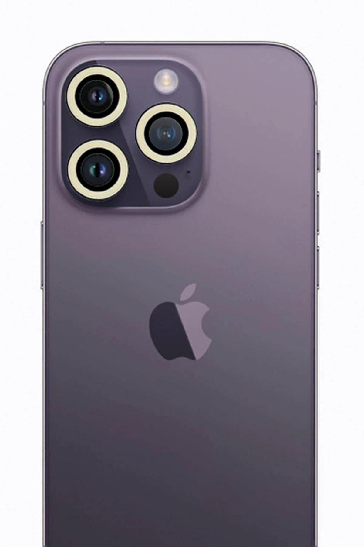 Newface iPhone 12 Pro Neon Fosforlu Kamera Lens - Beyaz