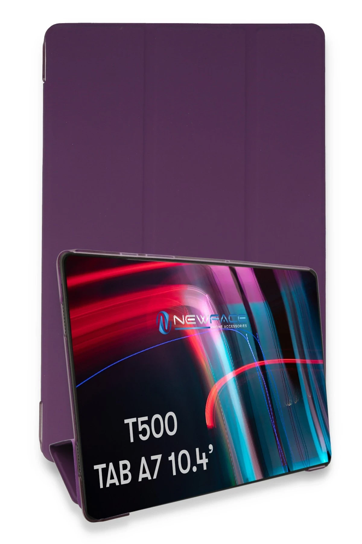 Newface Samsung Galaxy T500 Tab A7 10.4 Kılıf Tablet Smart Kılıf - Mor