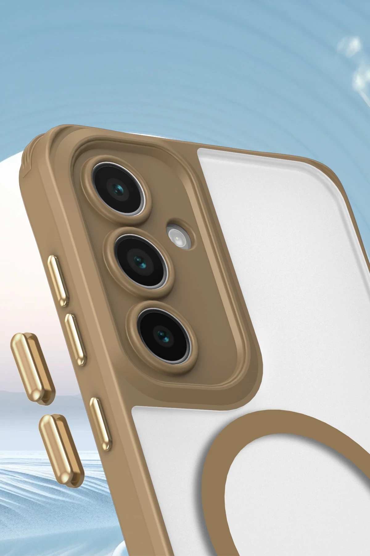 Newface Samsung Galaxy S25 Plus Kılıf Enka Magsafe Silikon Kılıf - Lacivert