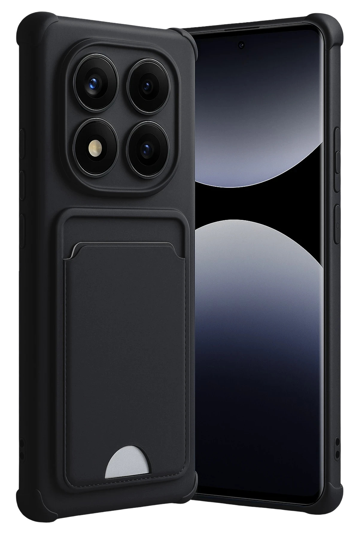 Newface Xiaomi Redmi Note 14 Pro Plus Kelvin Kartvizitli Silikon - Siyah
