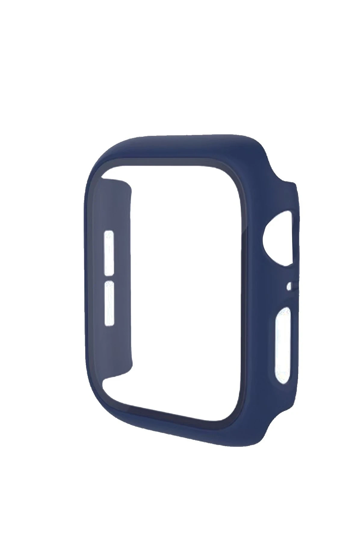 Newface Apple Watch 38mm Camlı Kasa Ekran Koruyucu - Mavi