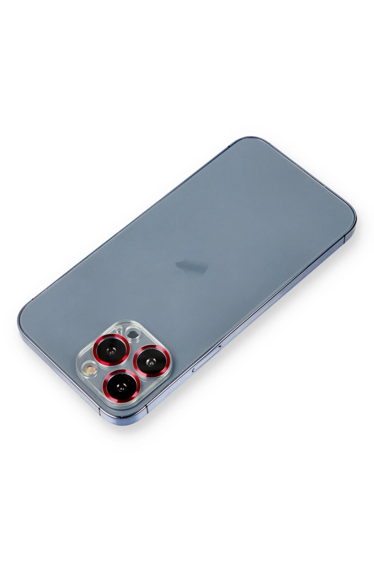 Newface iPhone 12 Pro Metal Kamera Lens Koruma Cam - Kırmızı