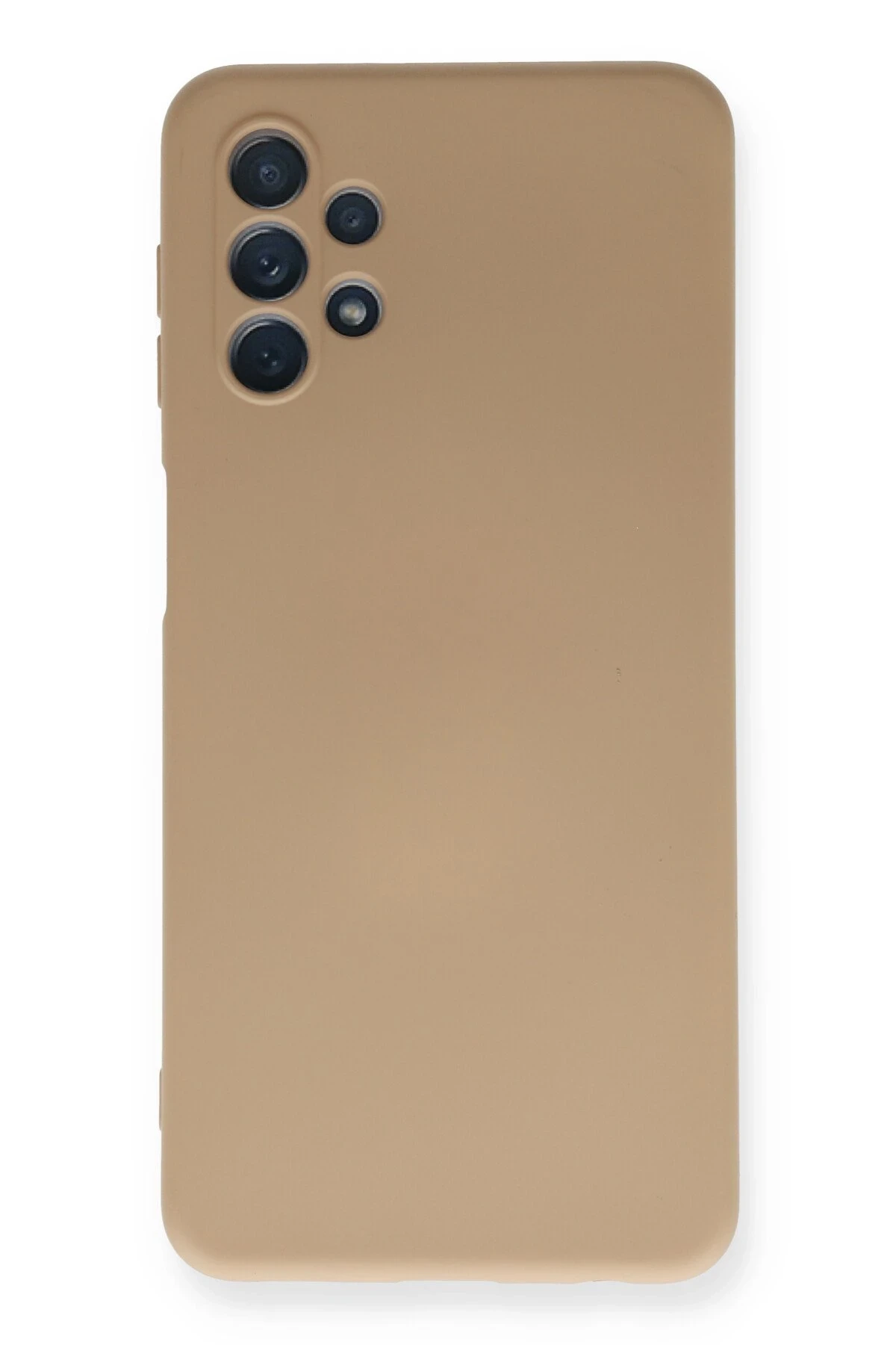 Newface Samsung Galaxy A32 5G Kılıf Nano içi Kadife Silikon - Bej