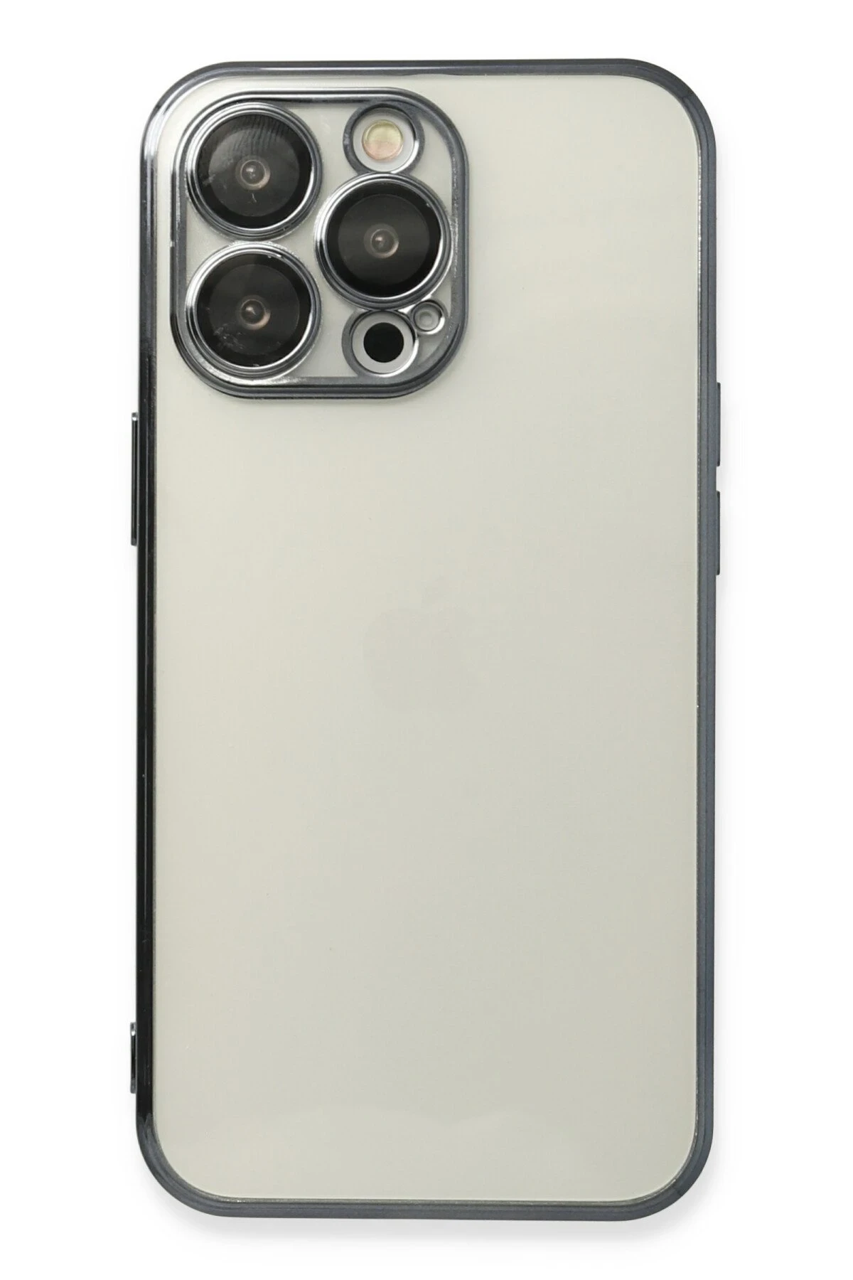 Newface iPhone 14 Pro Kılıf Razer Lensli Silikon - Siyah