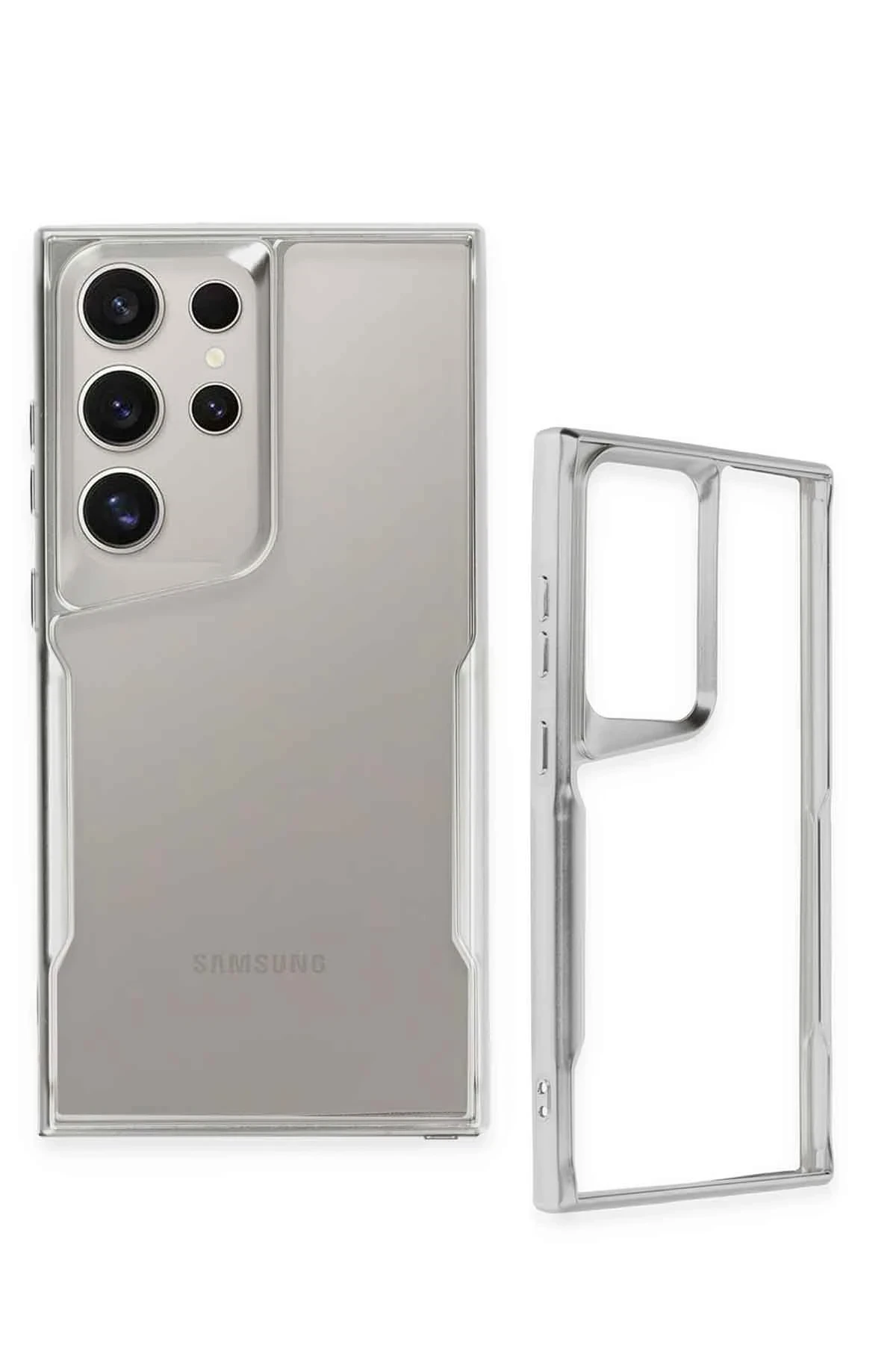 Newface Samsung Galaxy S25 Ultra Kılıf Boyi Silikon Kapak - Lacivert