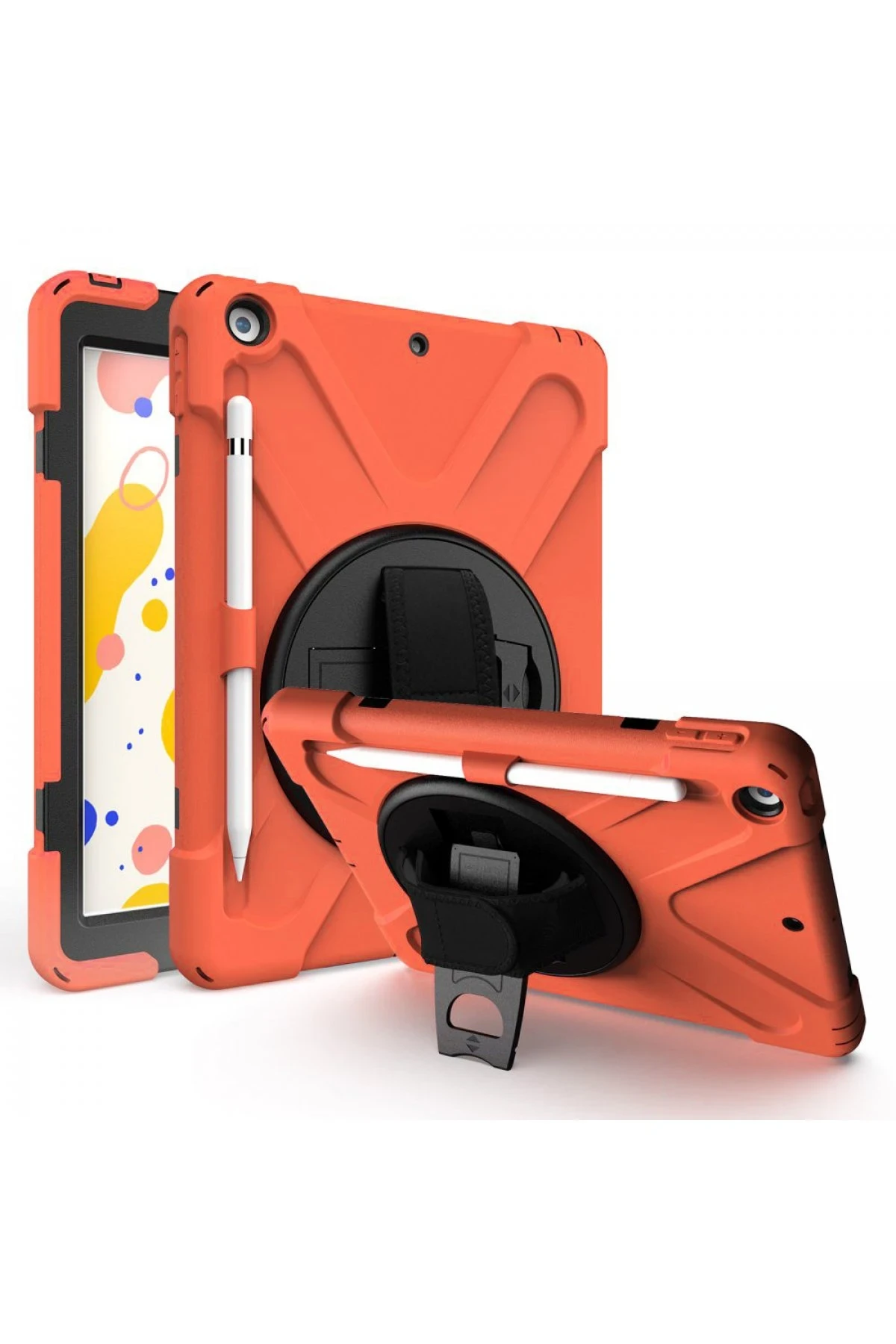 Newface iPad 5 Air 9.7 Kılıf Amazing Tablet Kapak - Turuncu