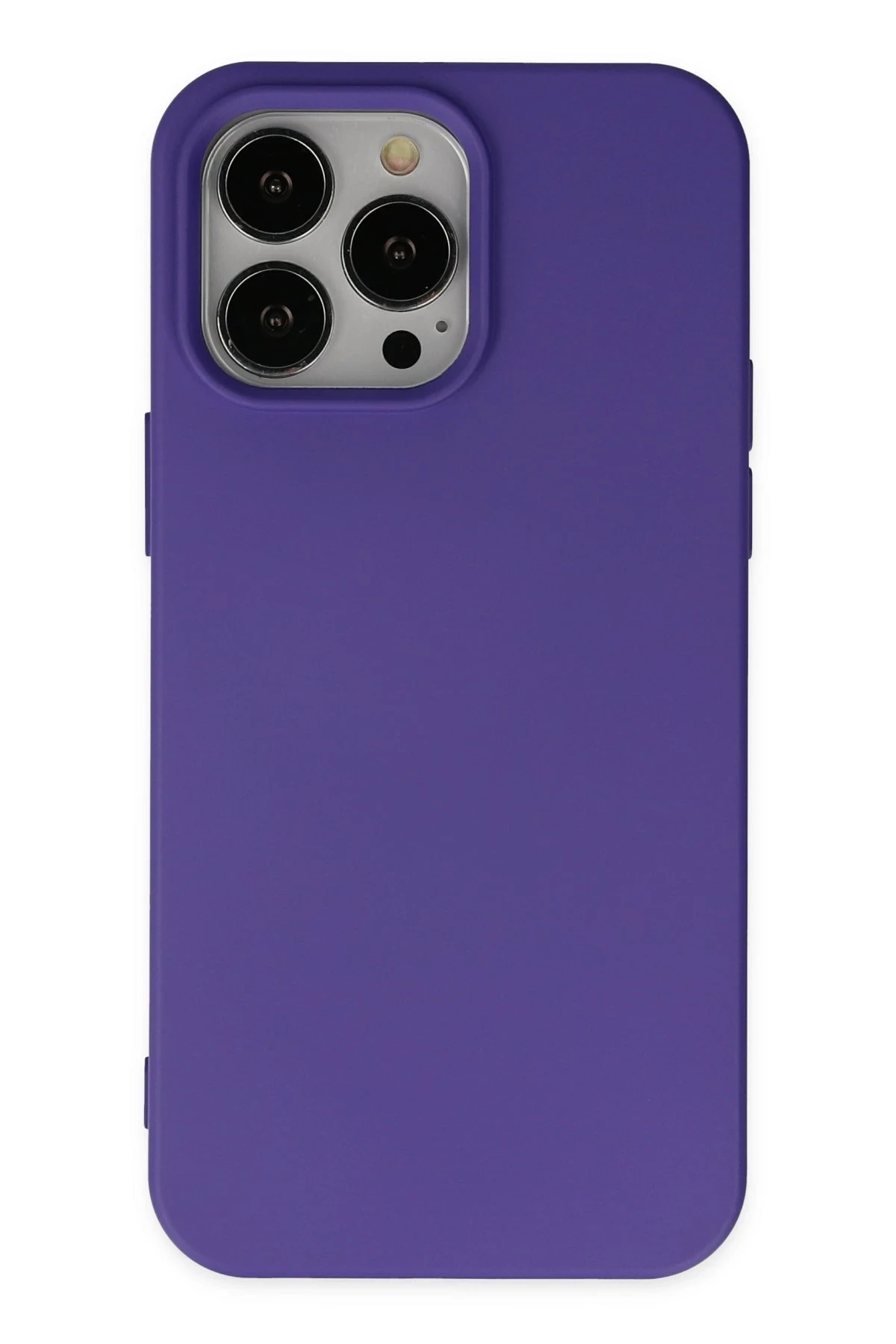 Newface iPhone 14 Pro Max Kılıf Nano içi Kadife Silikon - Mor