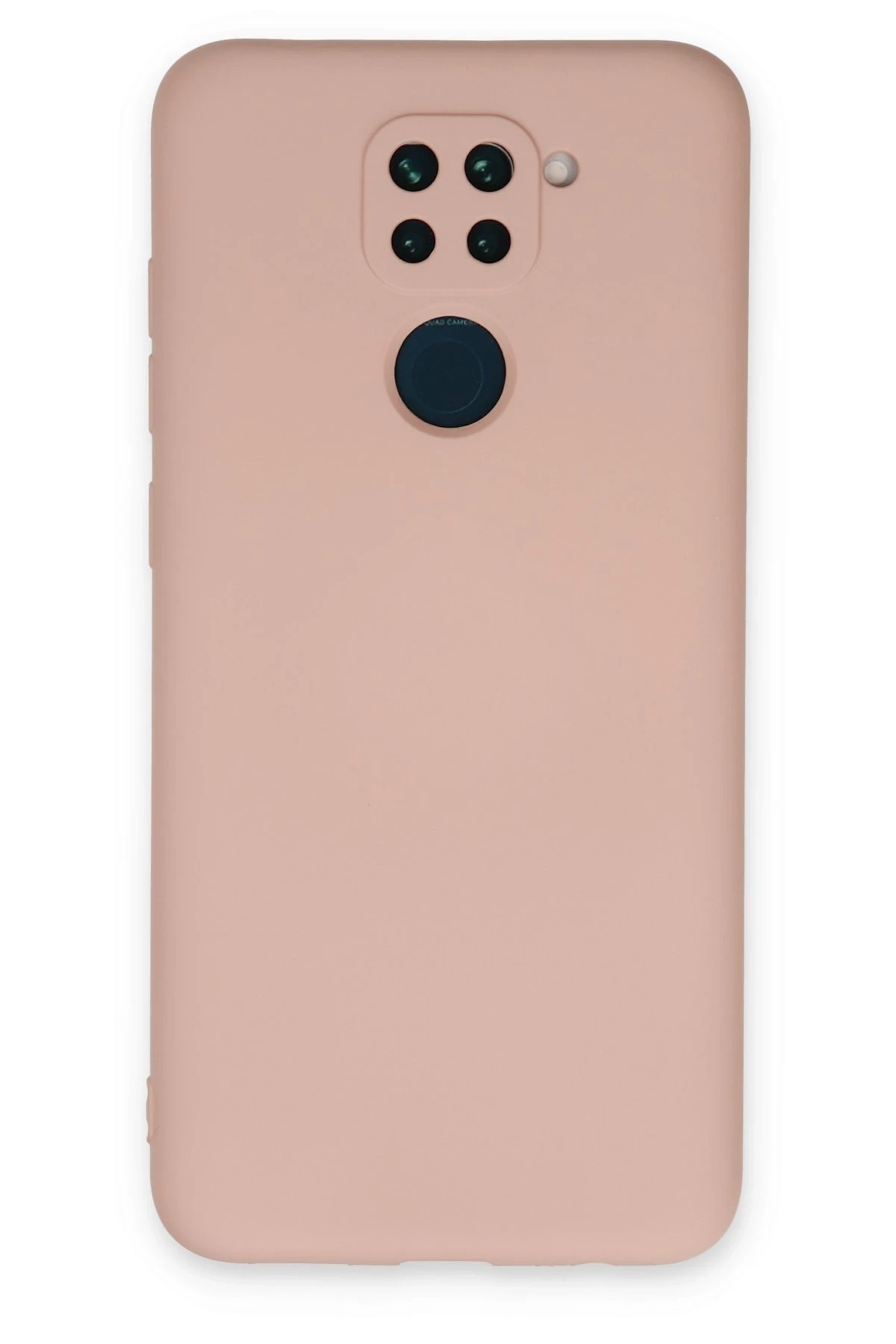 Newface Xiaomi Redmi Note 9 Kılıf Nano içi Kadife Silikon - Pudra